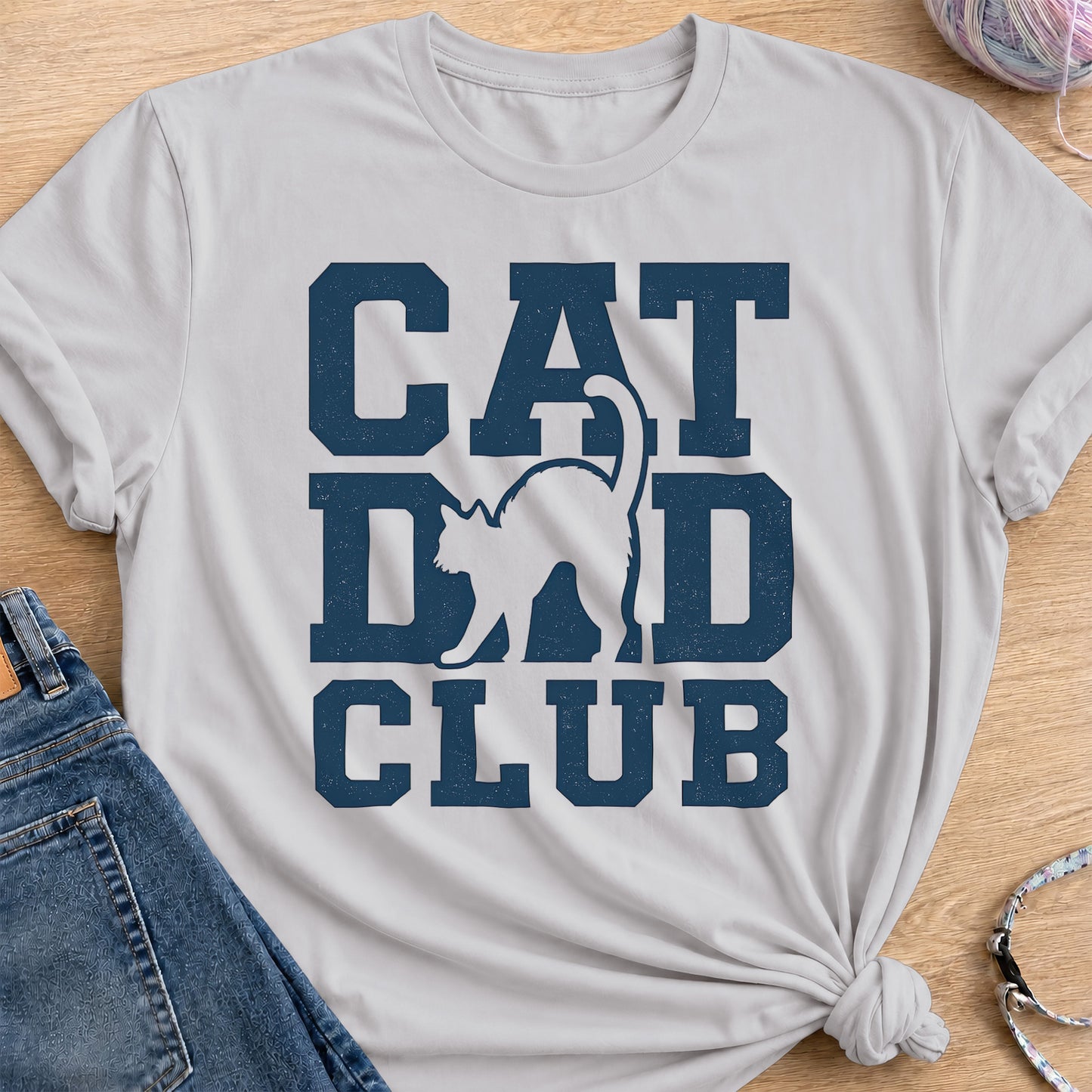 Dad Club T-Shirt — Ice Grey