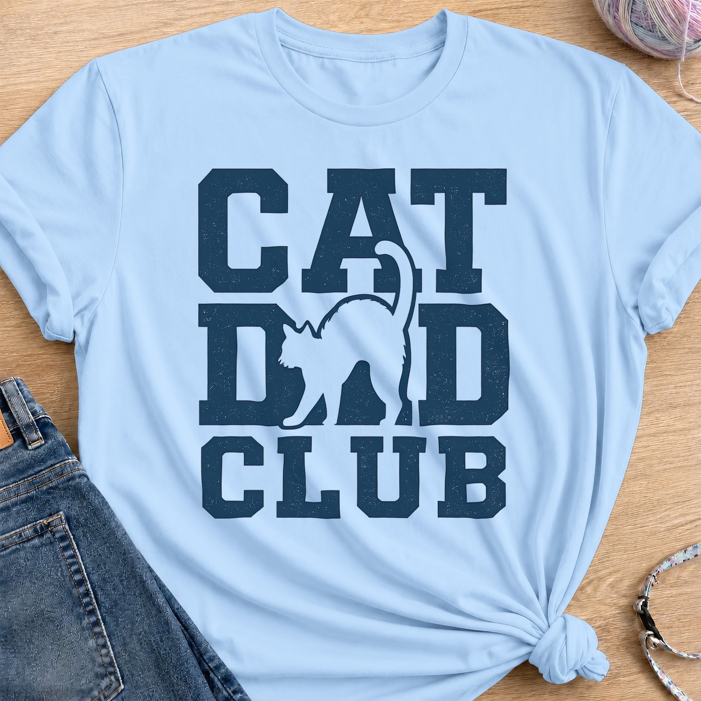 Dad Club T-Shirt — Light Blue