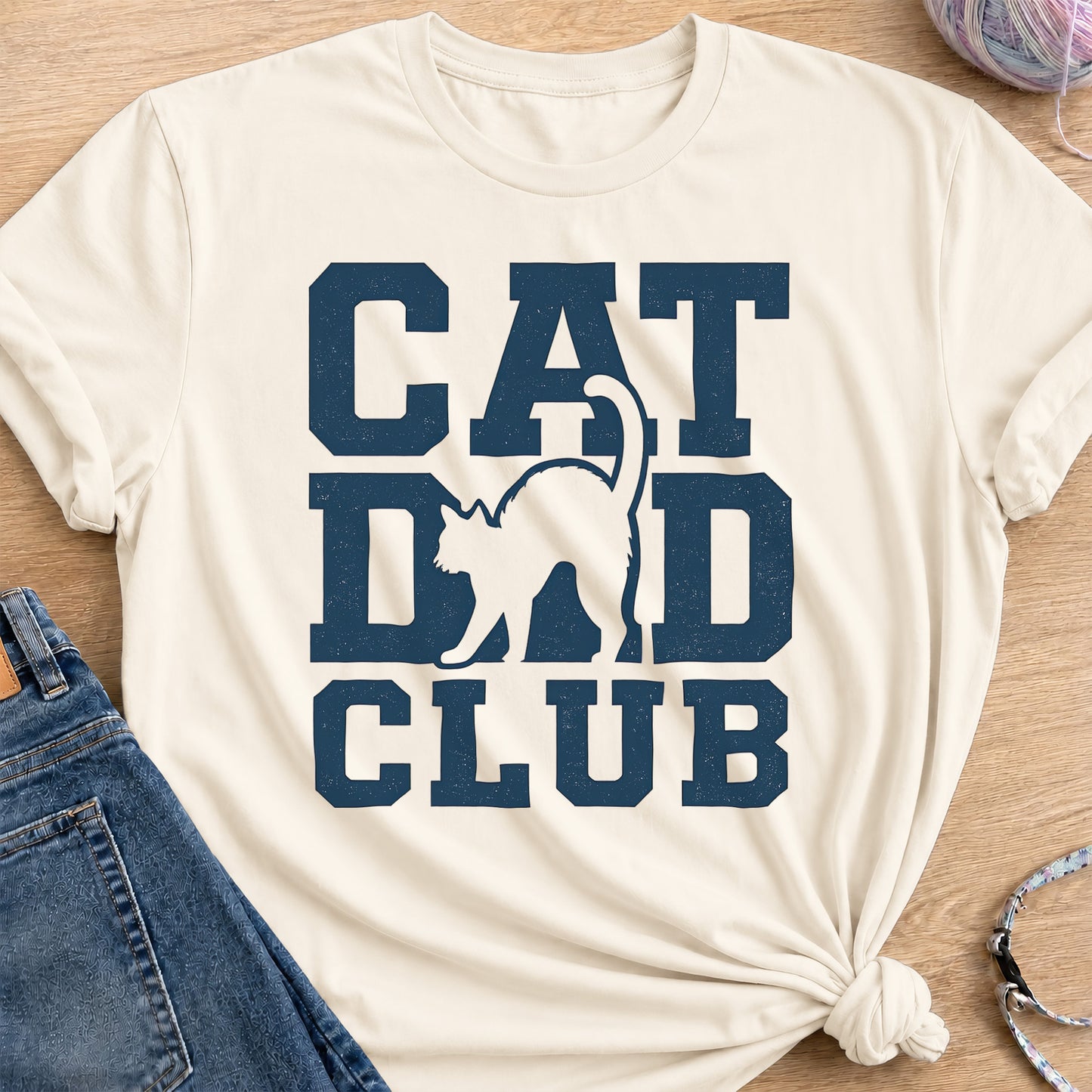Dad Club T-Shirt — Natural