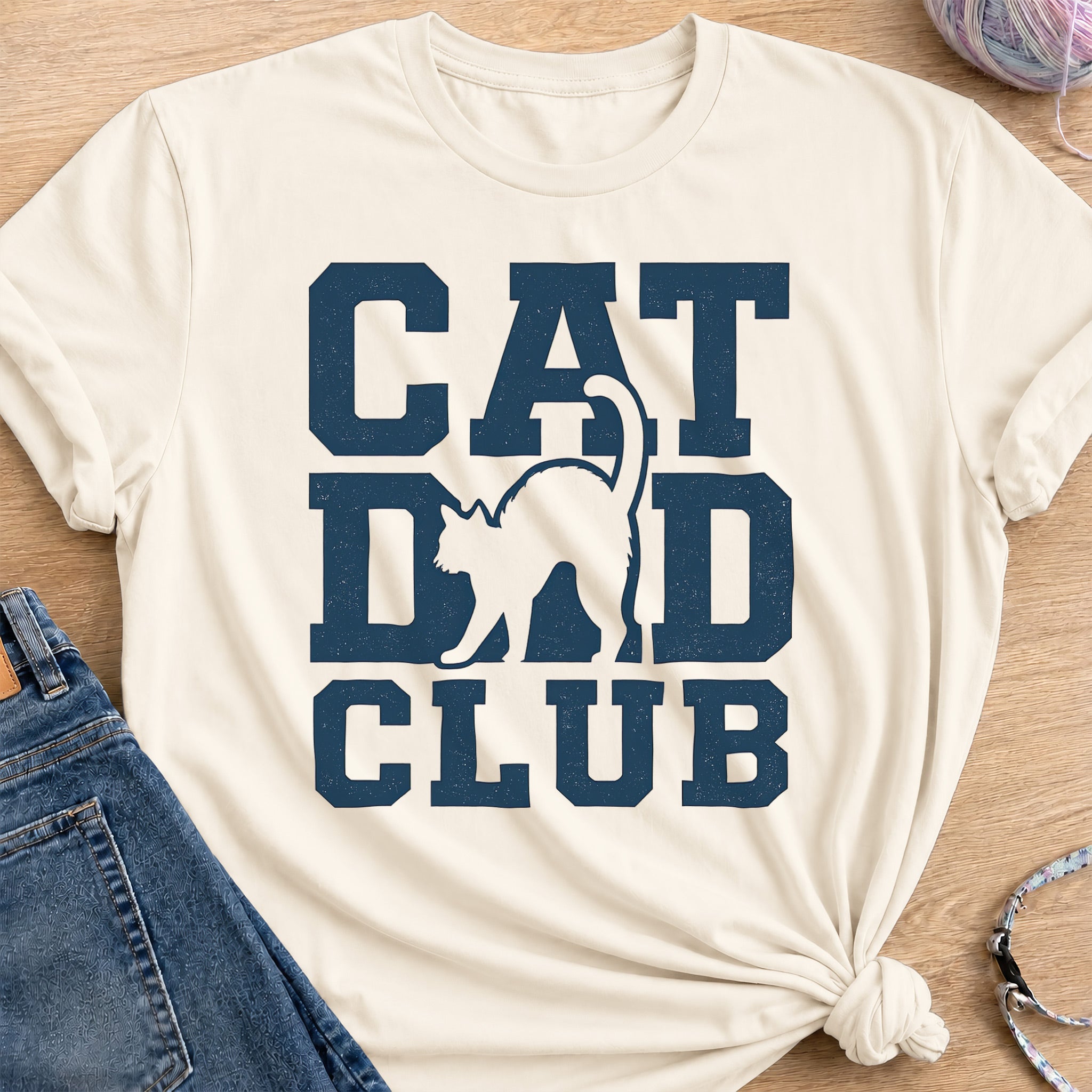 Dad Club T-Shirt — Natural