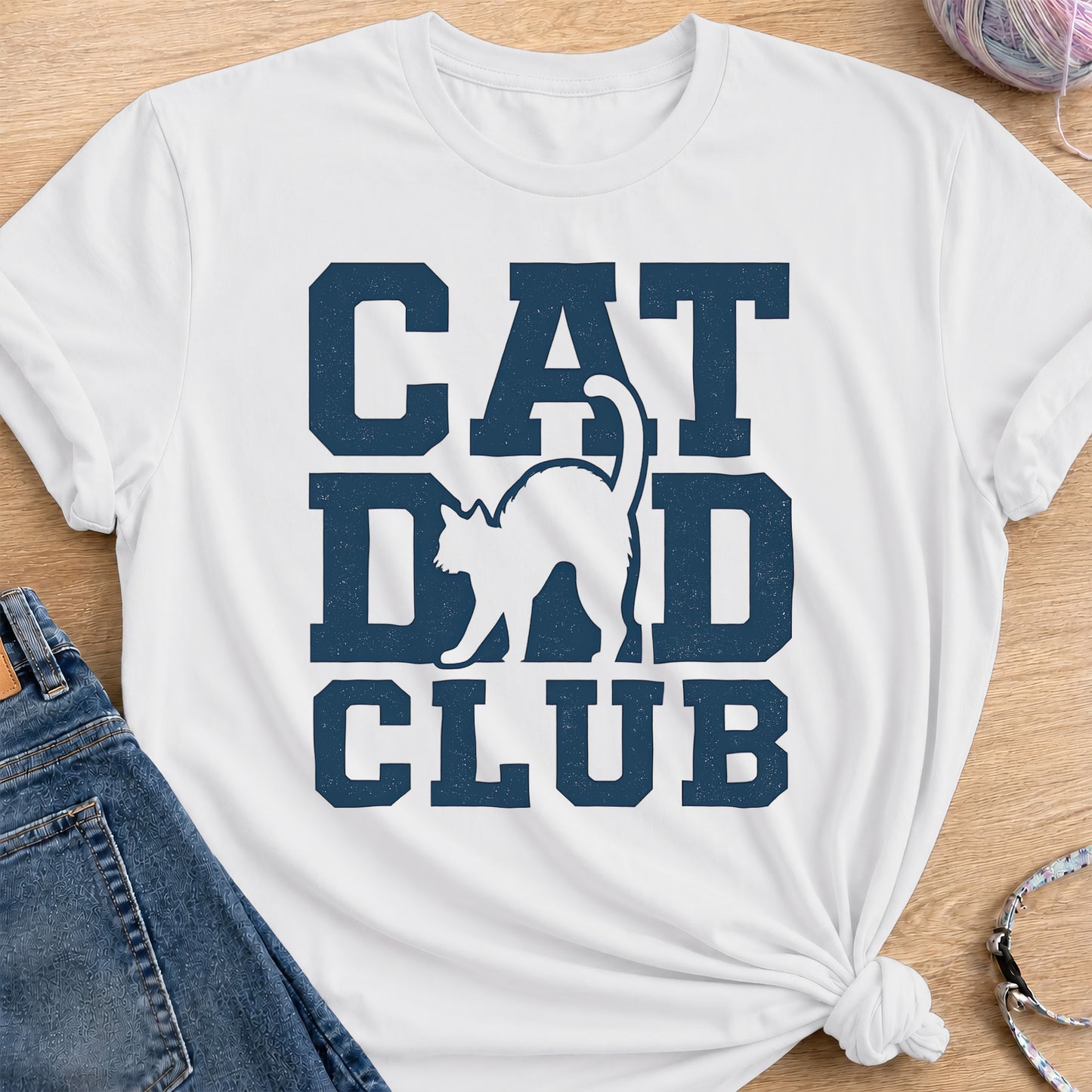 Dad Club T-Shirt — White