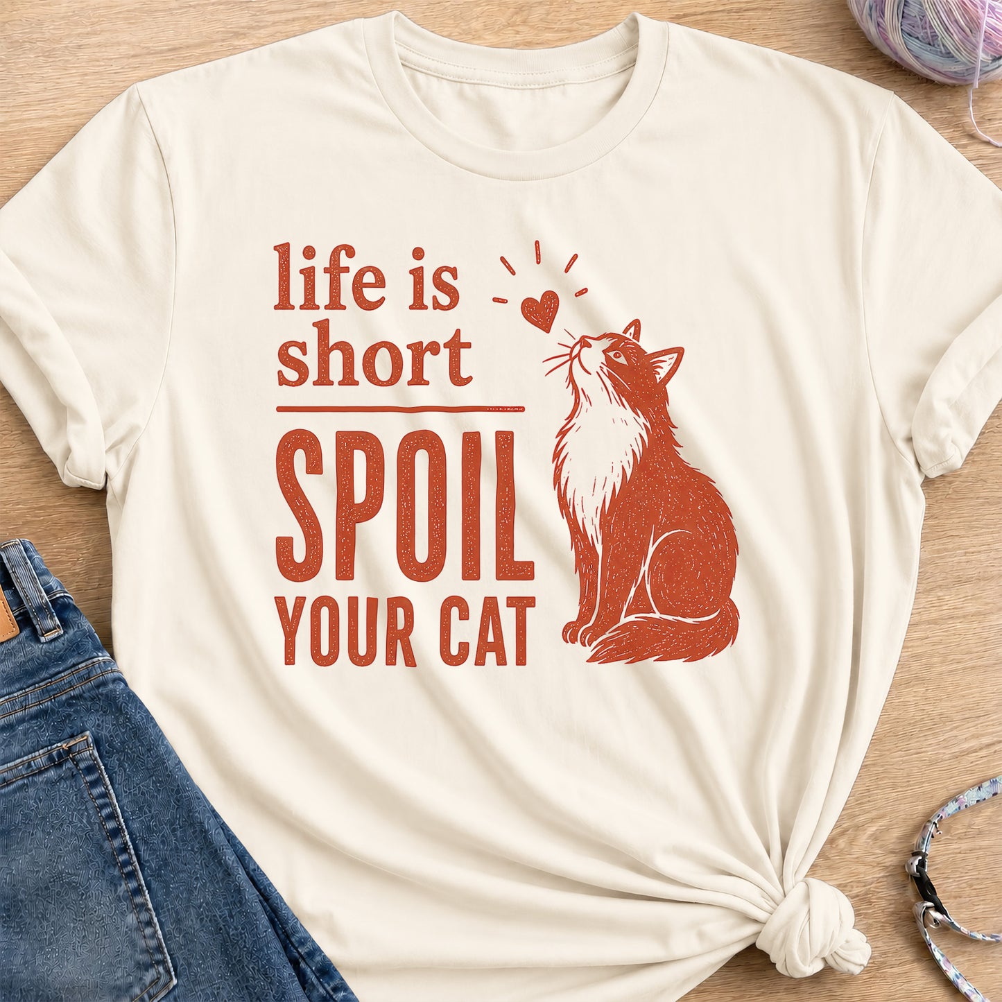 Life Is Short T-Shirt — Natural