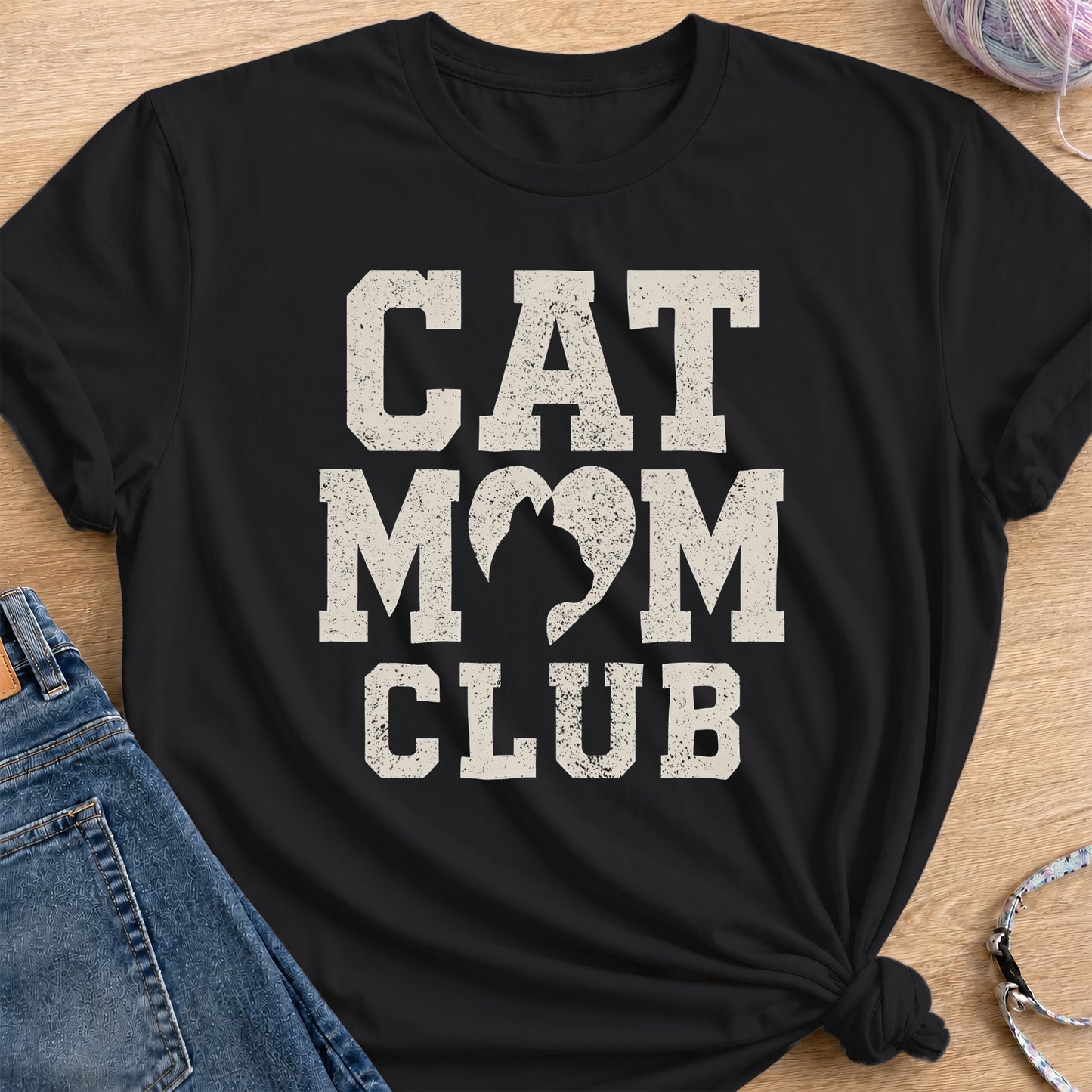 Mom Club T-Shirt — Black