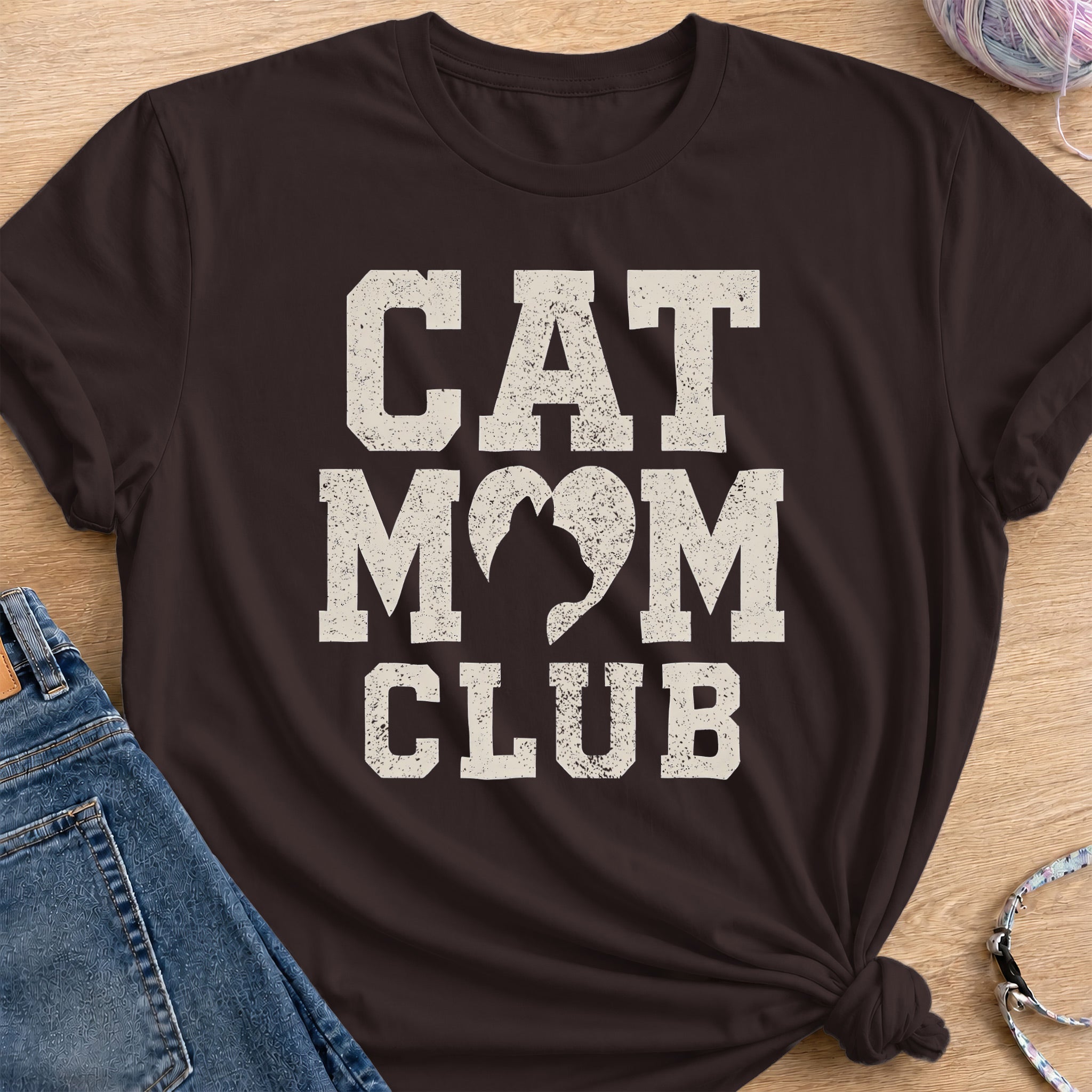 Mom Club T-Shirt — Dark Chocolate