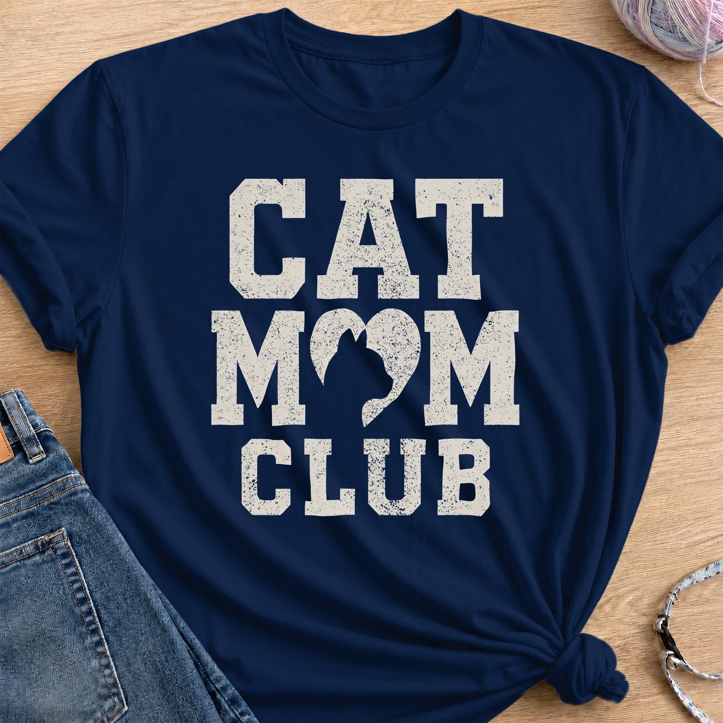 Mom Club T-Shirt — Navy