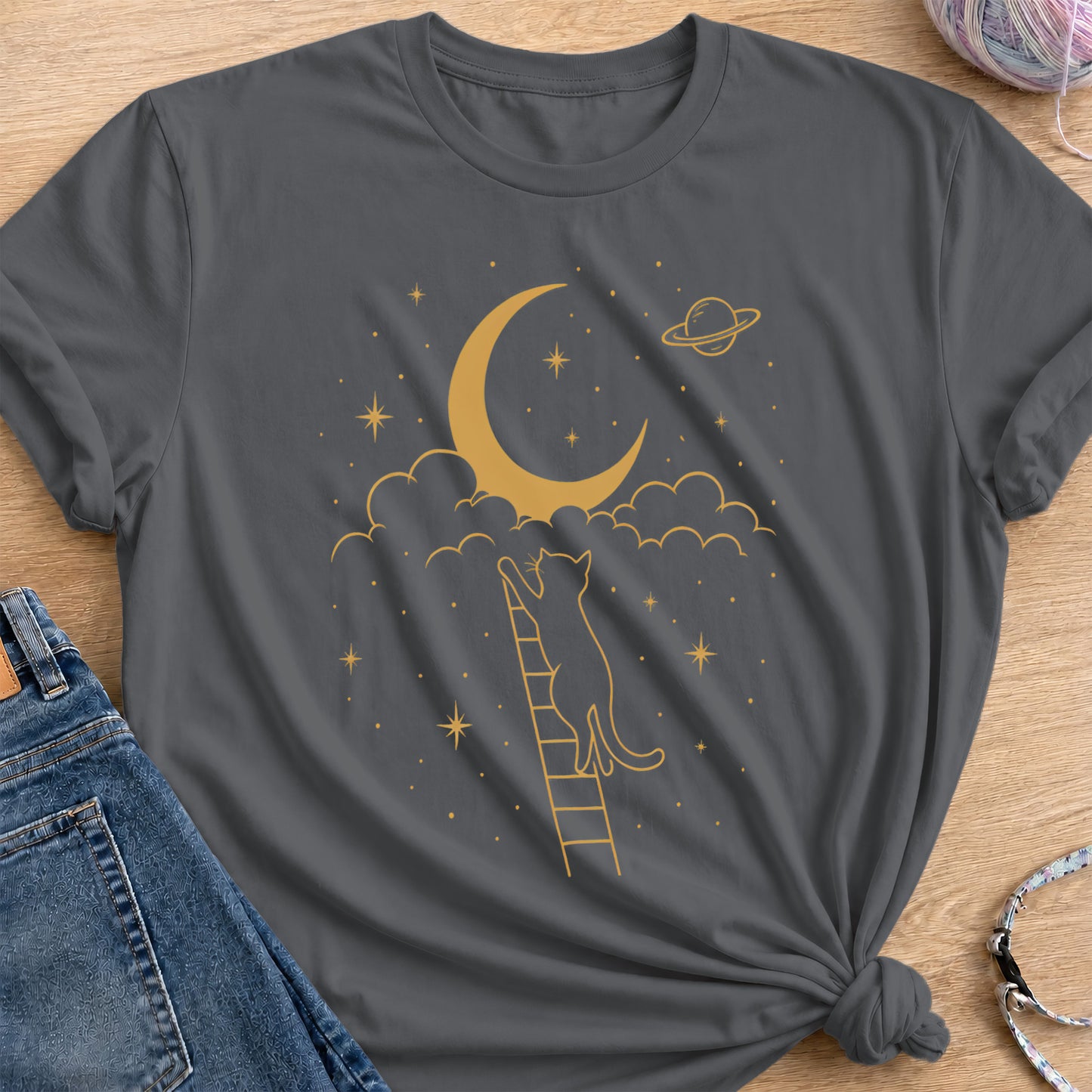 Moon Reach T-Shirt — Charcoal