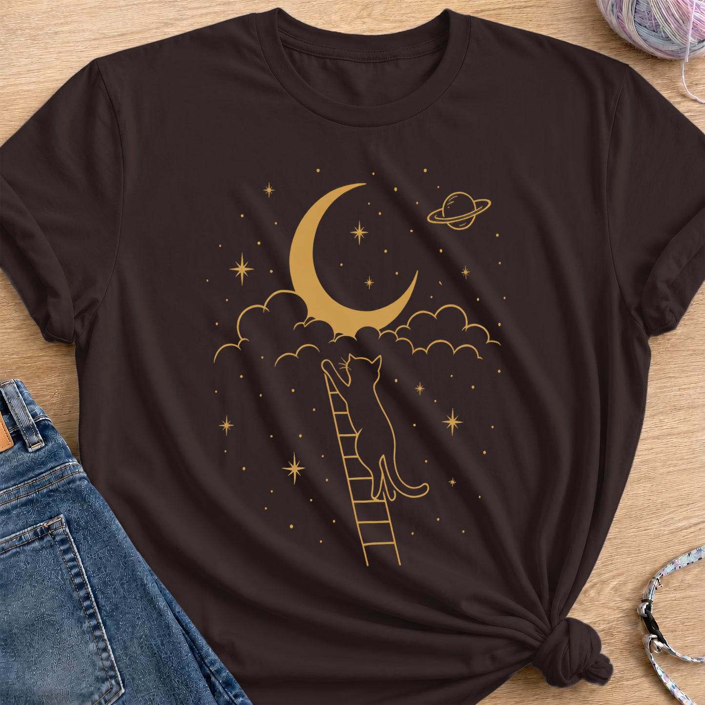 Moon Reach T-Shirt — Dark Chocolate