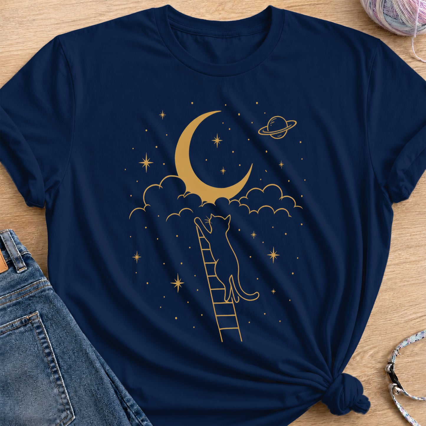 Moon Reach T-Shirt — Navy