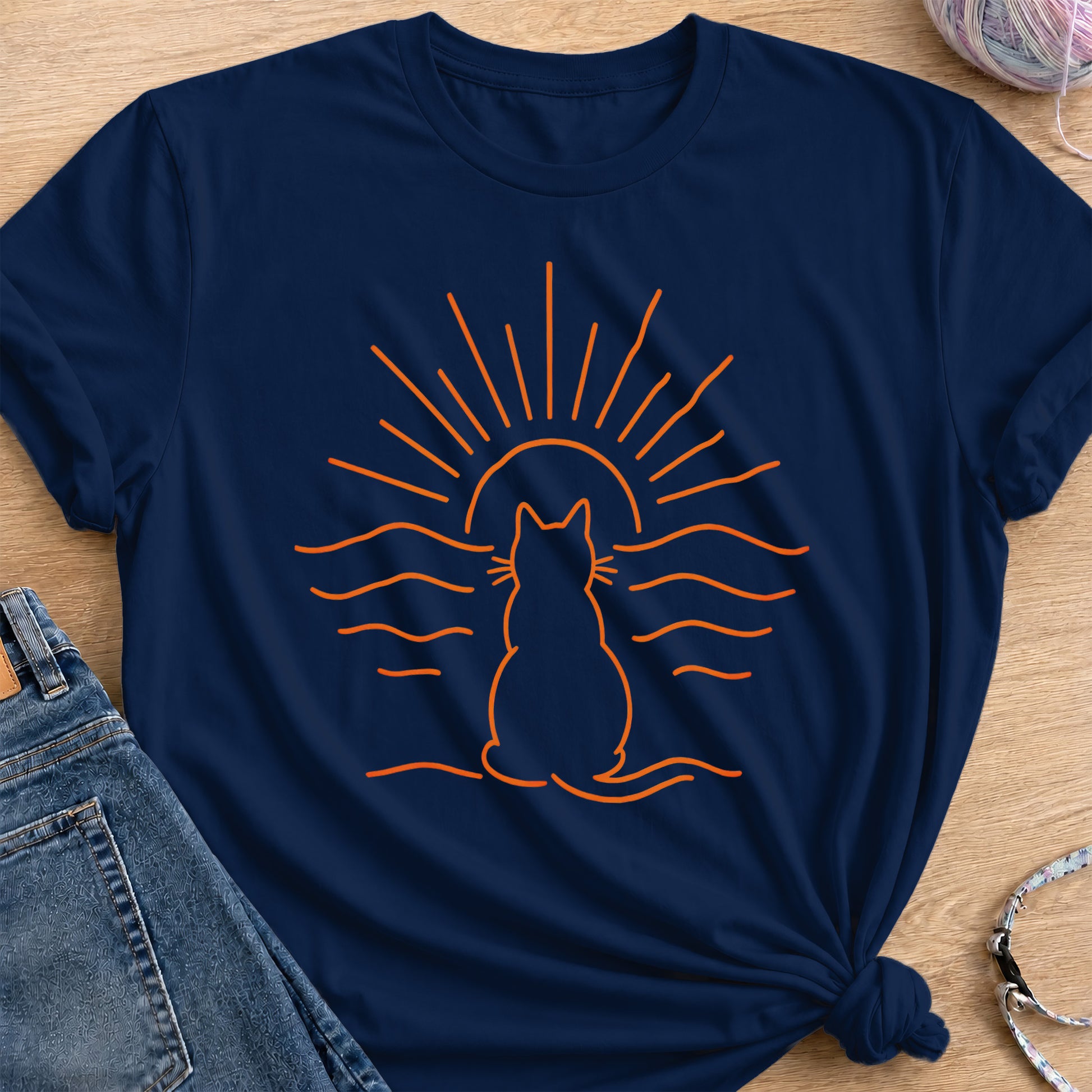 Sunset Sky T-Shirt — Navy