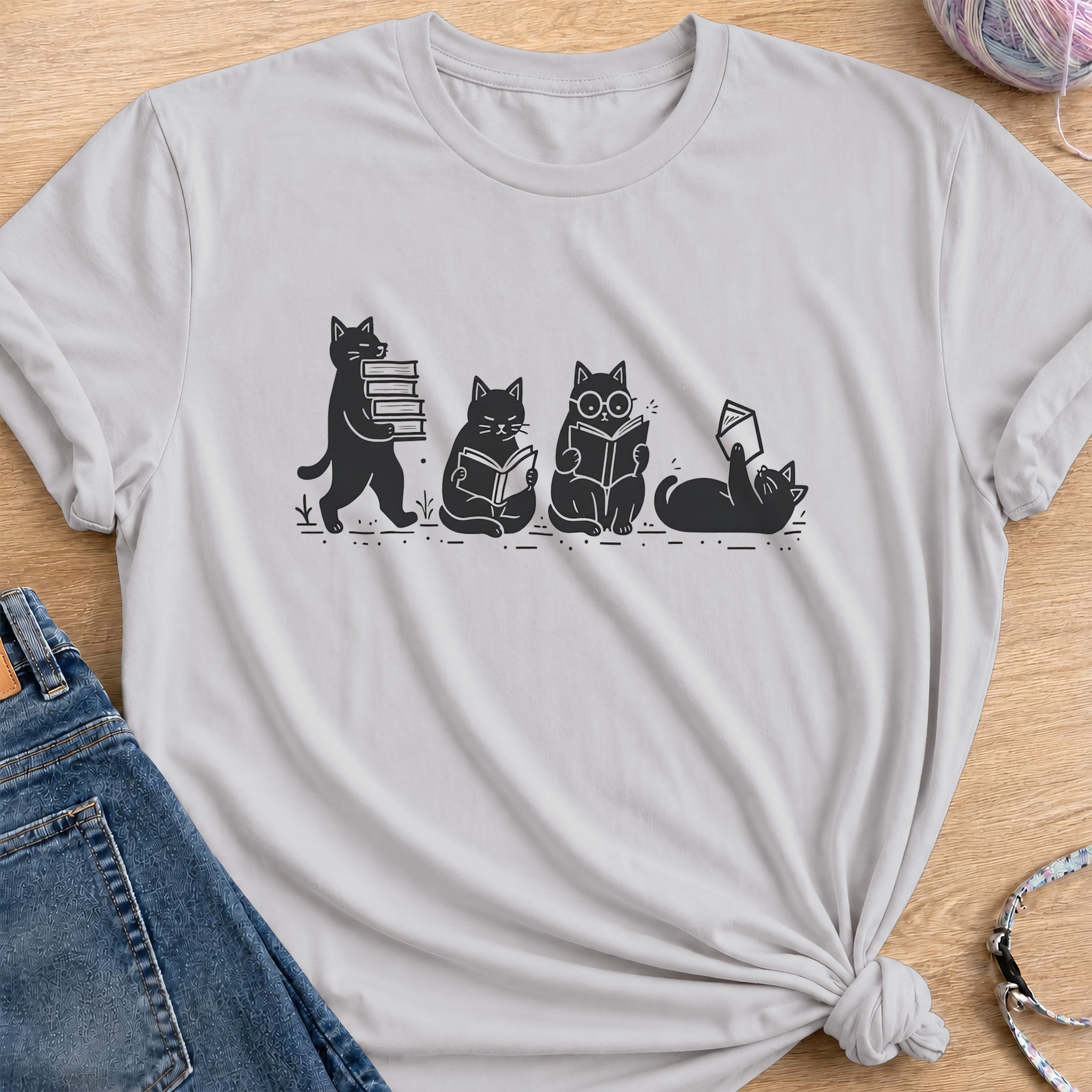 Readers T-Shirt — Ice Grey