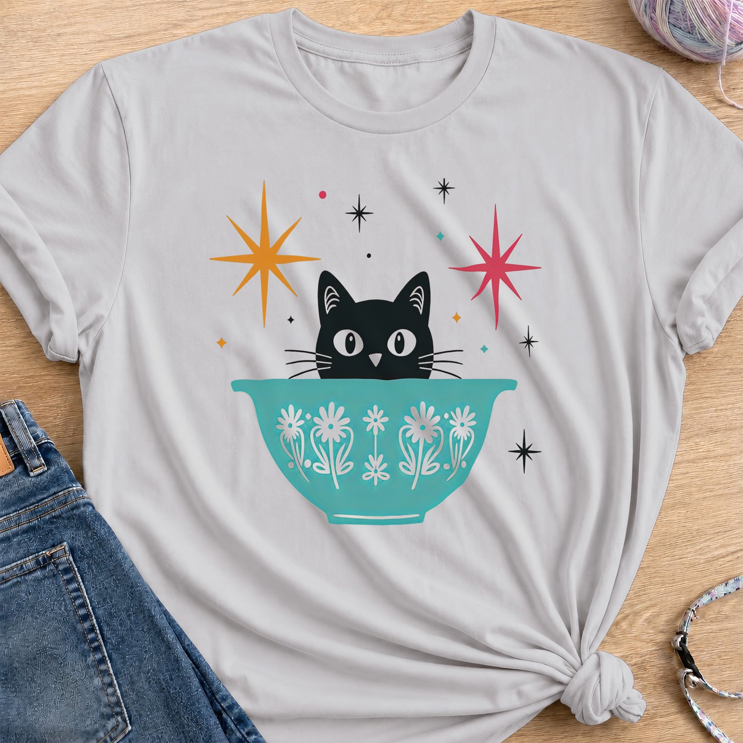 Starburst T-Shirt — Ice Grey