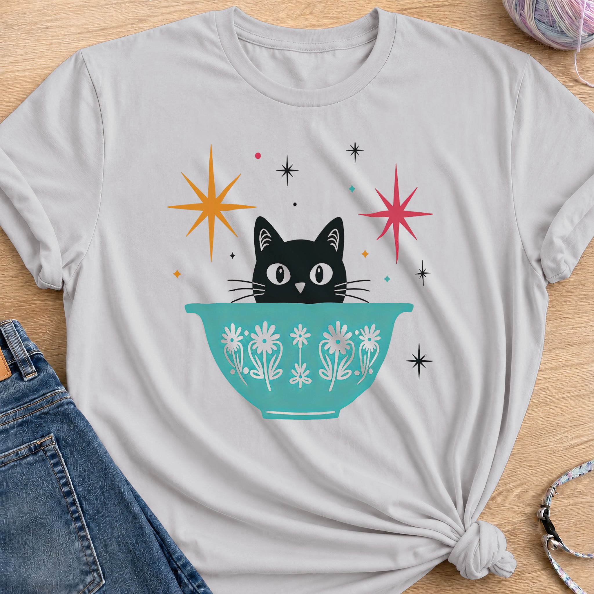 Starburst T-Shirt — Ice Grey