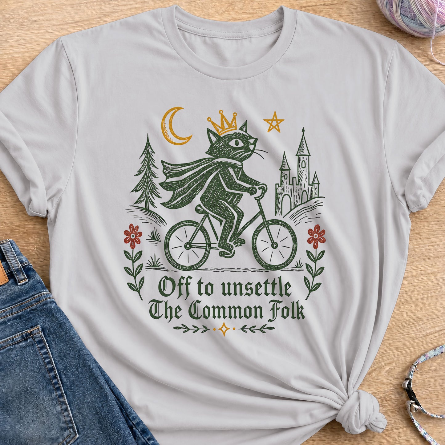 Medieval Rider T-Shirt — Ice Grey
