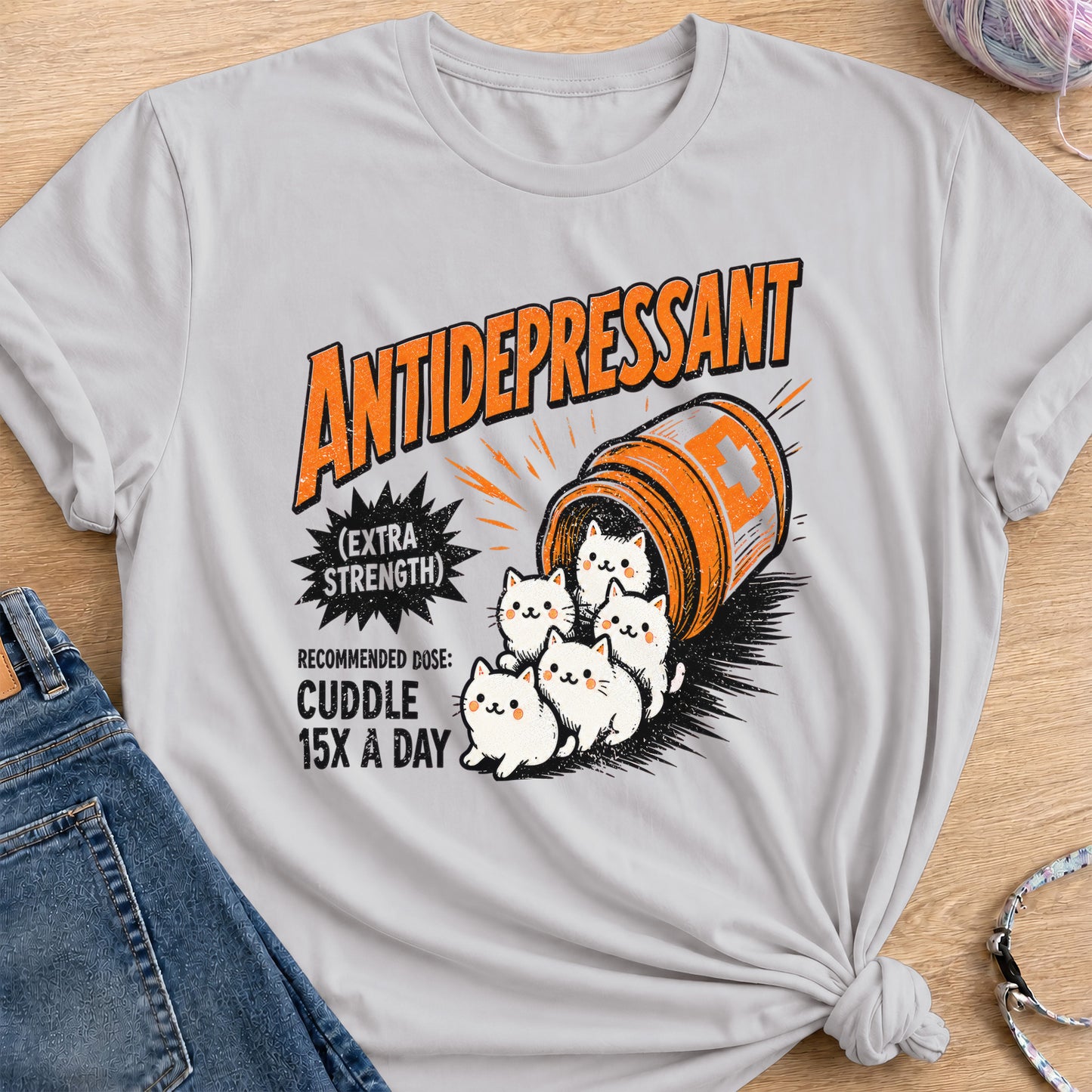 Antidepressant T-Shirt — Ice Grey