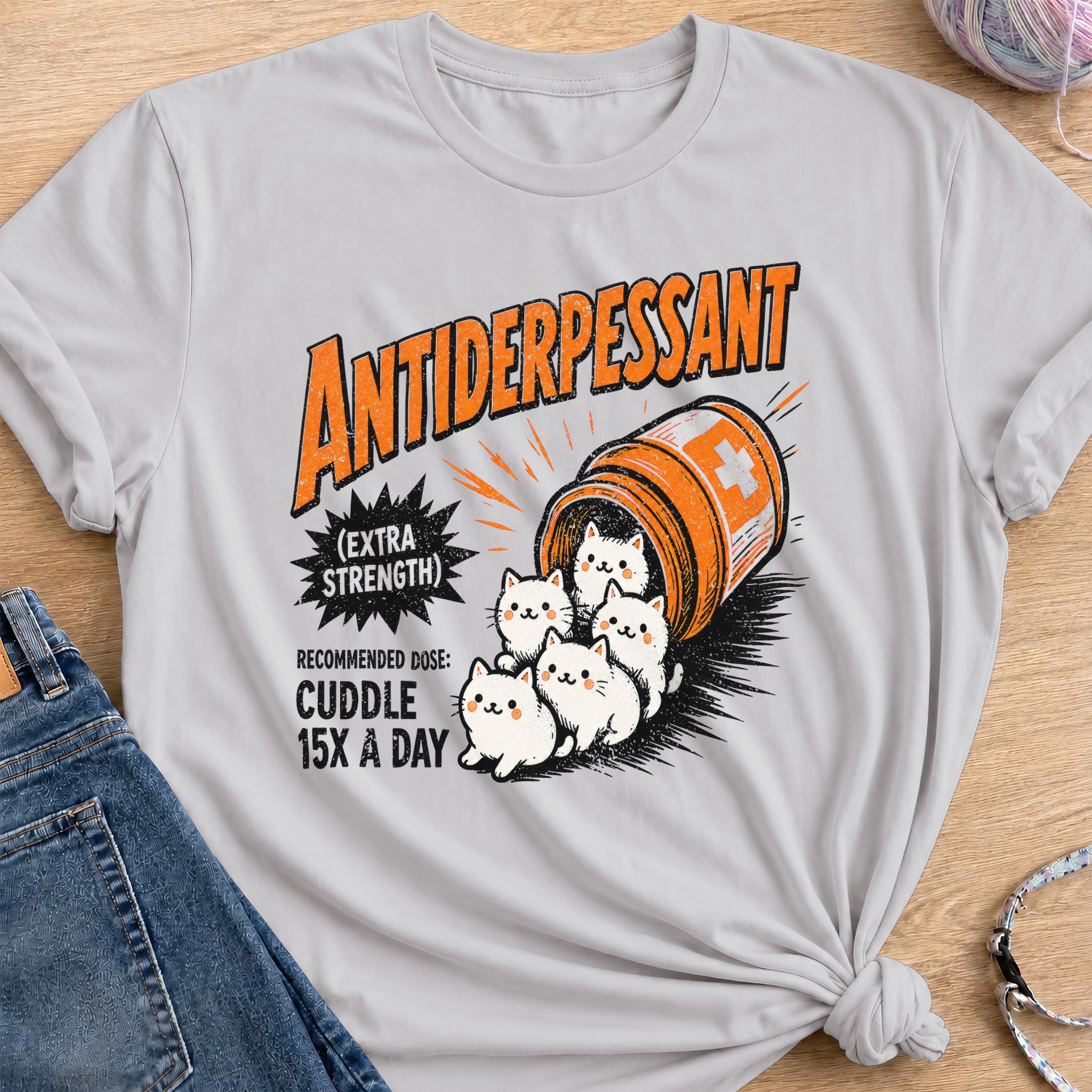 Antidepressant T-Shirt — Ice Grey