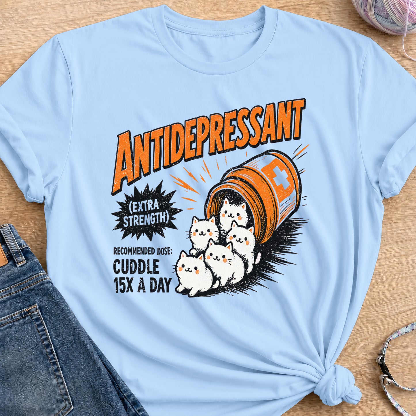 Antidepressant T-Shirt — Light Blue