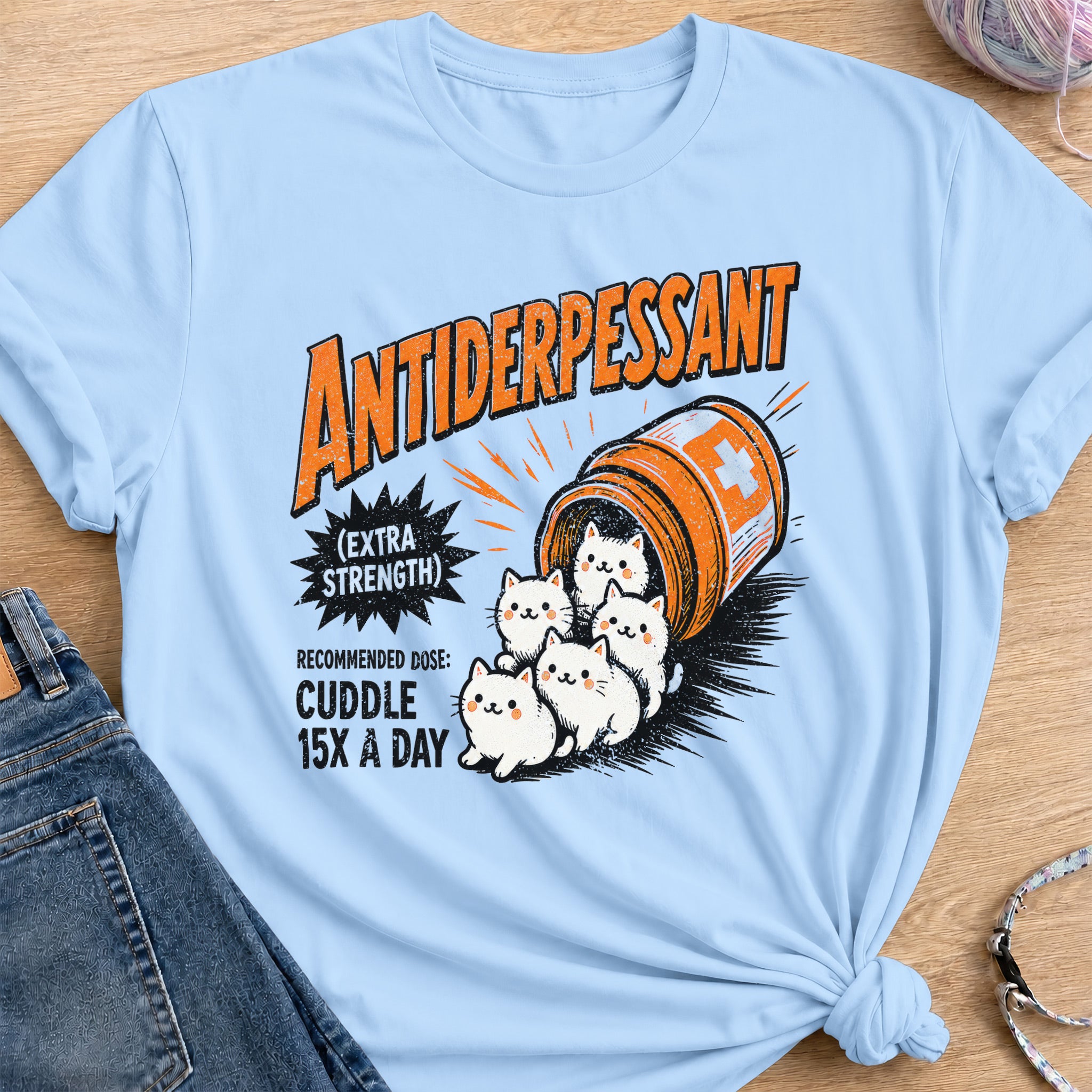 Antidepressant T-Shirt — Light Blue