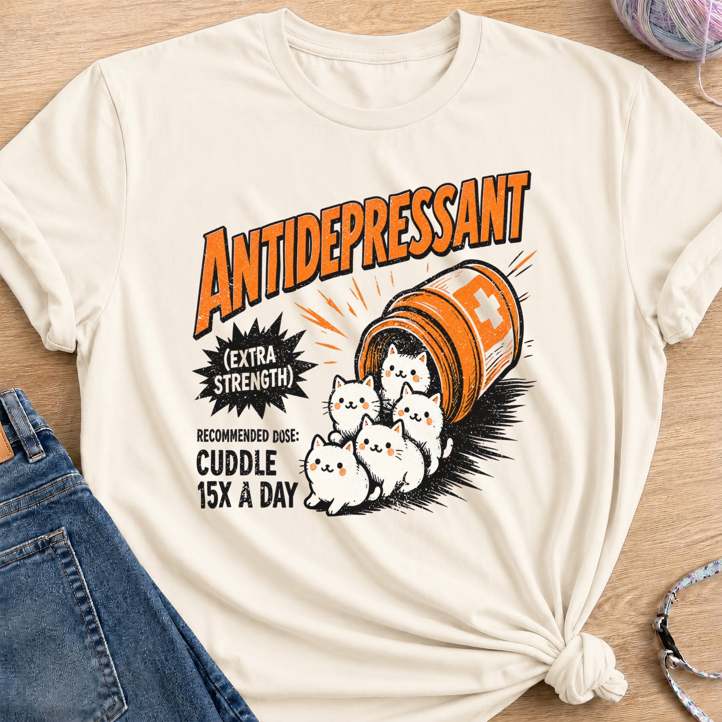 Antidepressant T-Shirt — Natural