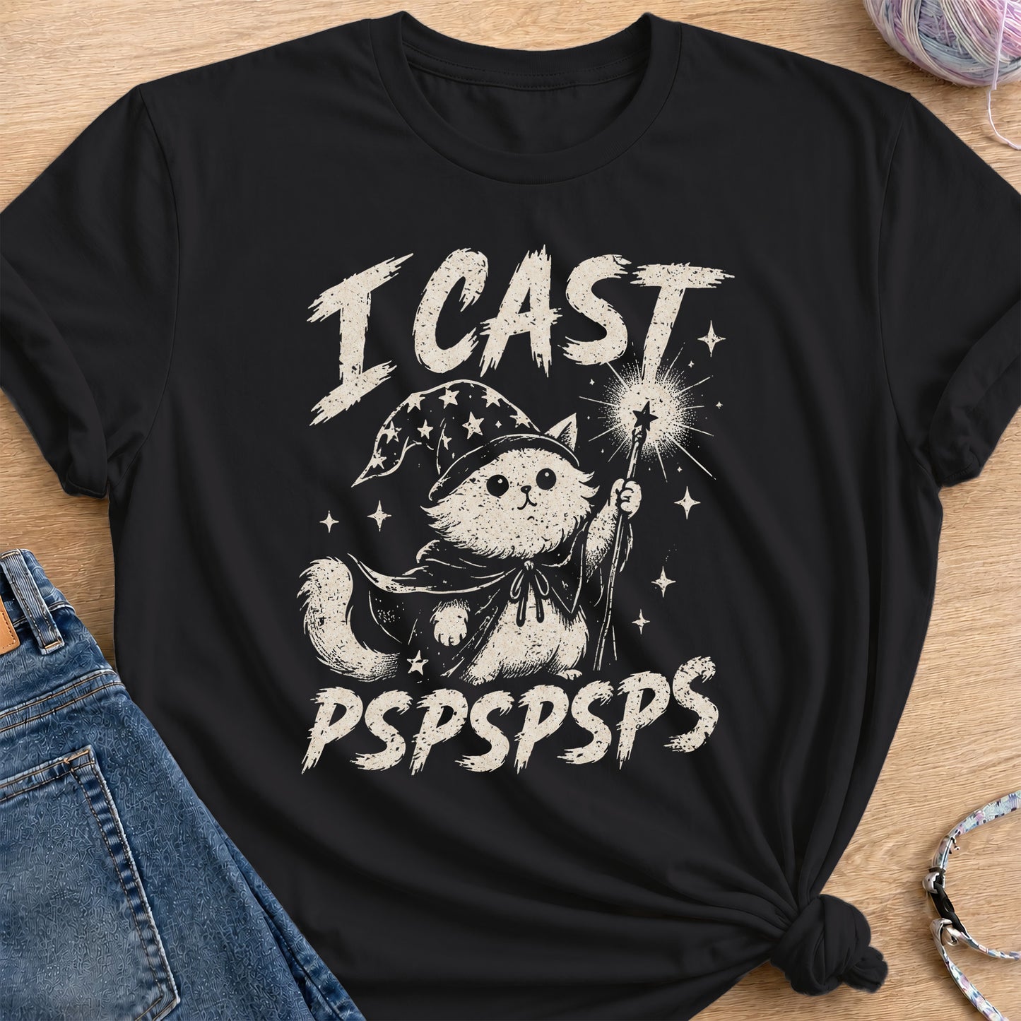 I Cast PsPs T-Shirt — Black