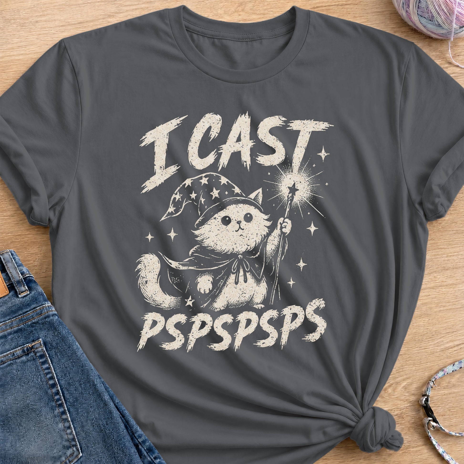 I Cast PsPs T-Shirt — Charcoal