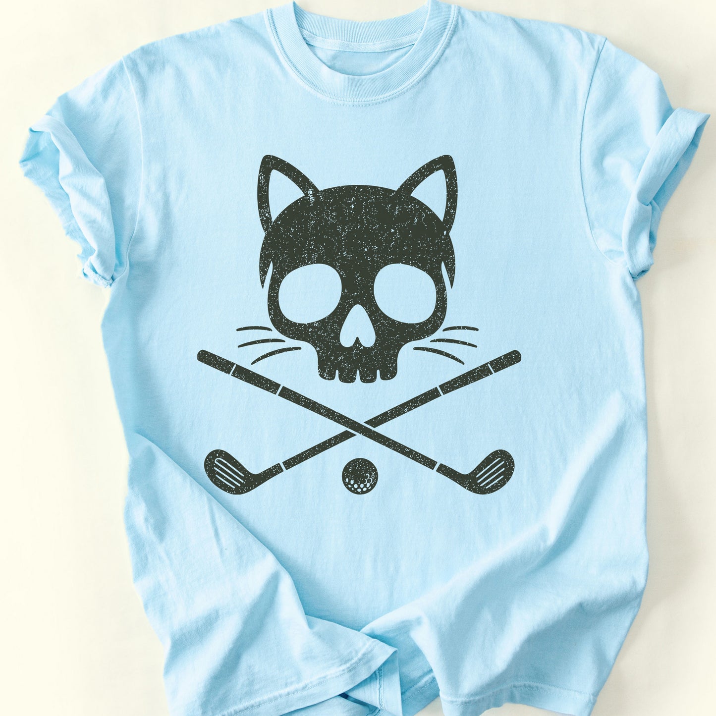 Golf Clubs T-Shirt — Chambray