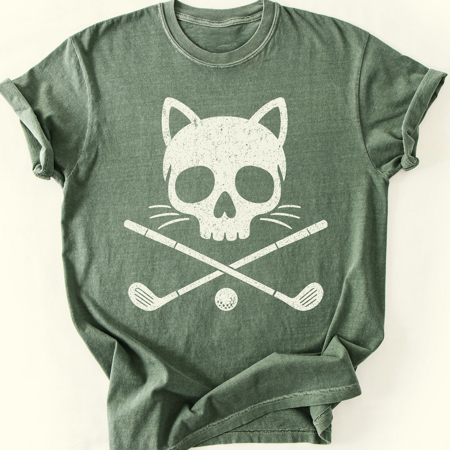 Golf Clubs T-Shirt — Moss