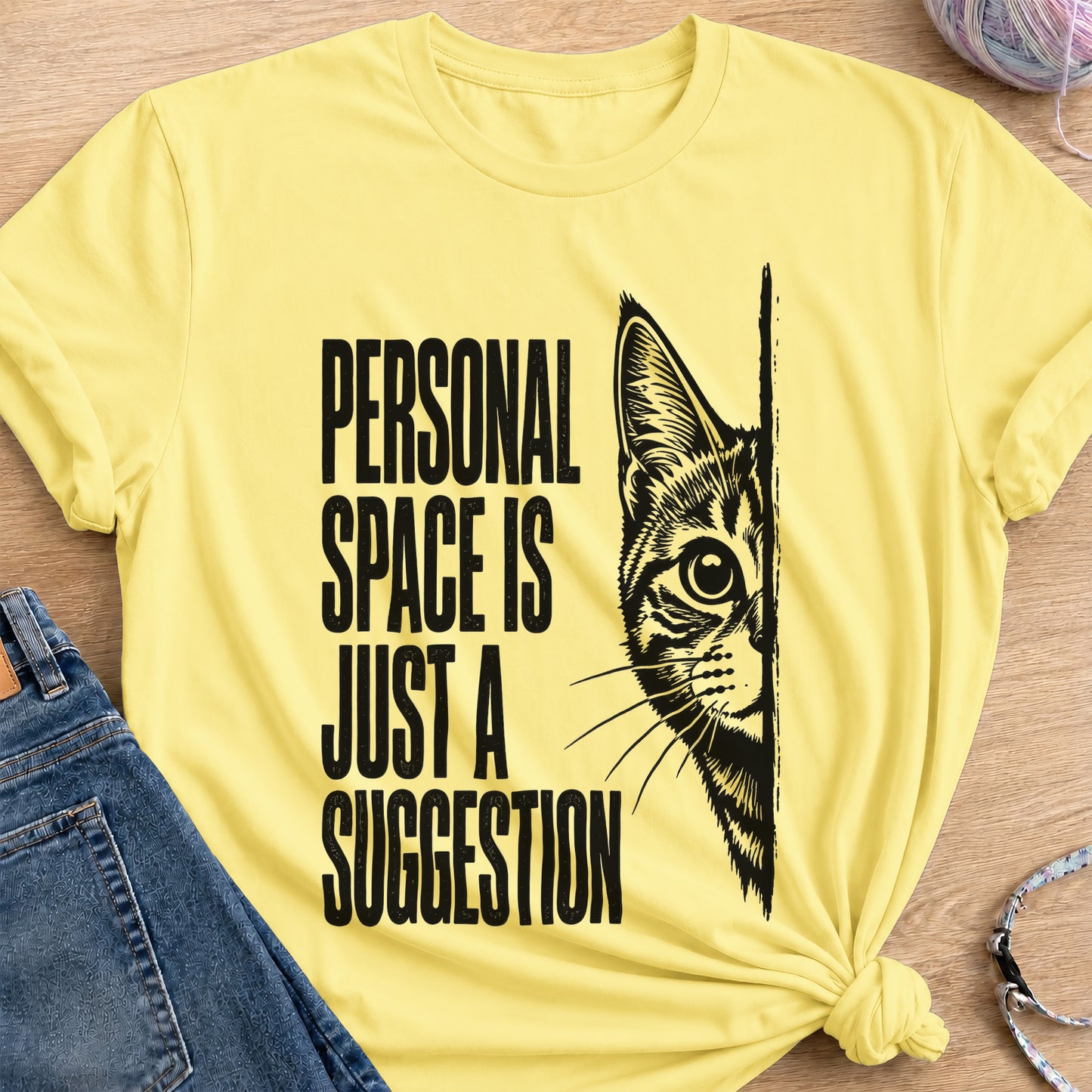 Personal Space T-Shirt — Cornsilk