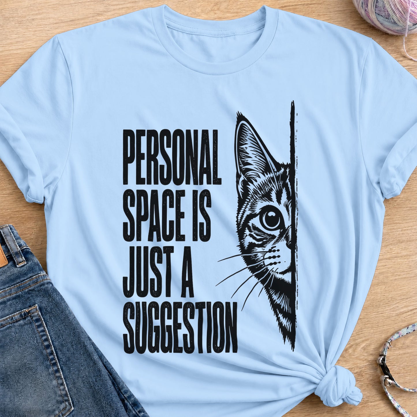 Personal Space T-Shirt — Light Blue