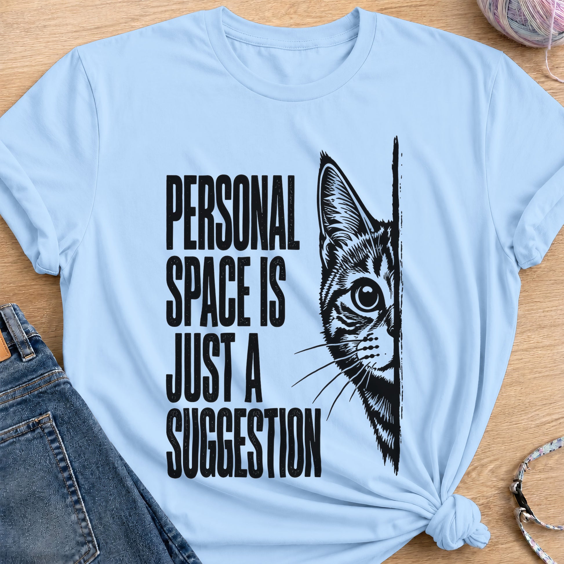 Personal Space T-Shirt — Light Blue