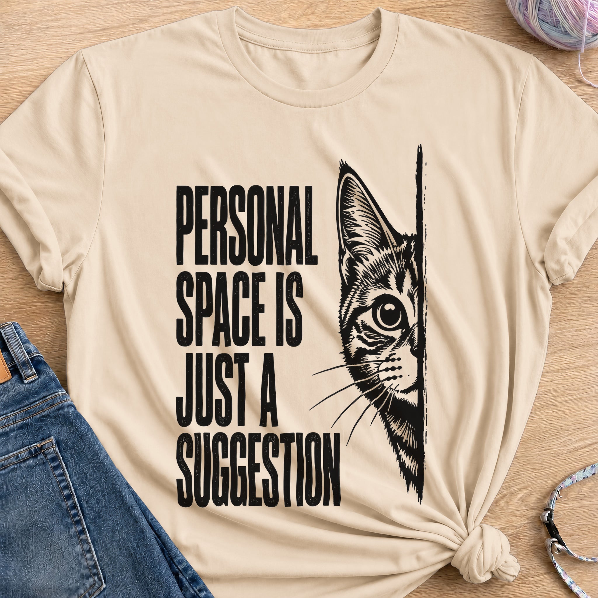 Personal Space T-Shirt — Sand
