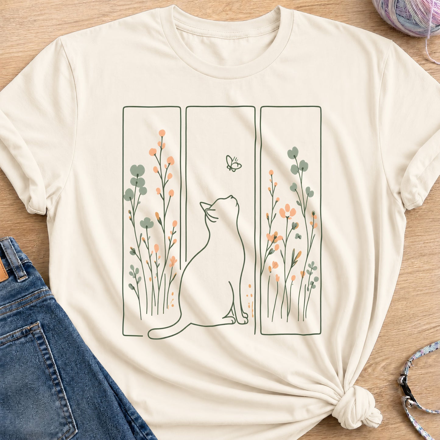 Wildflower Blooms T-Shirt — Natural