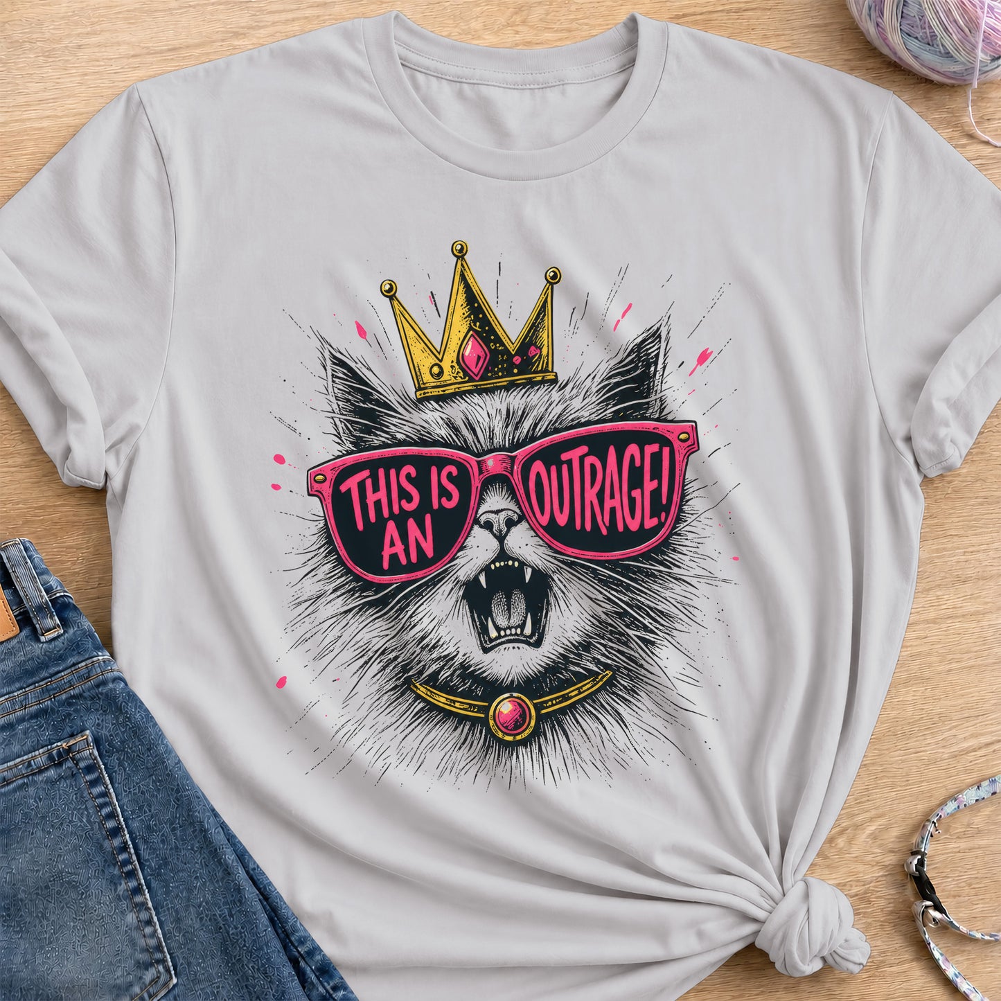 An Outrage T-Shirt — Ice Grey