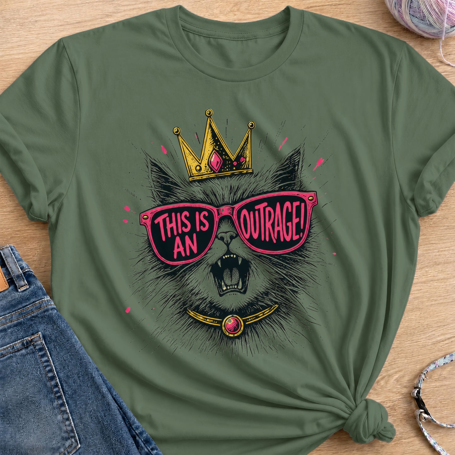 An Outrage T-Shirt — Military Green