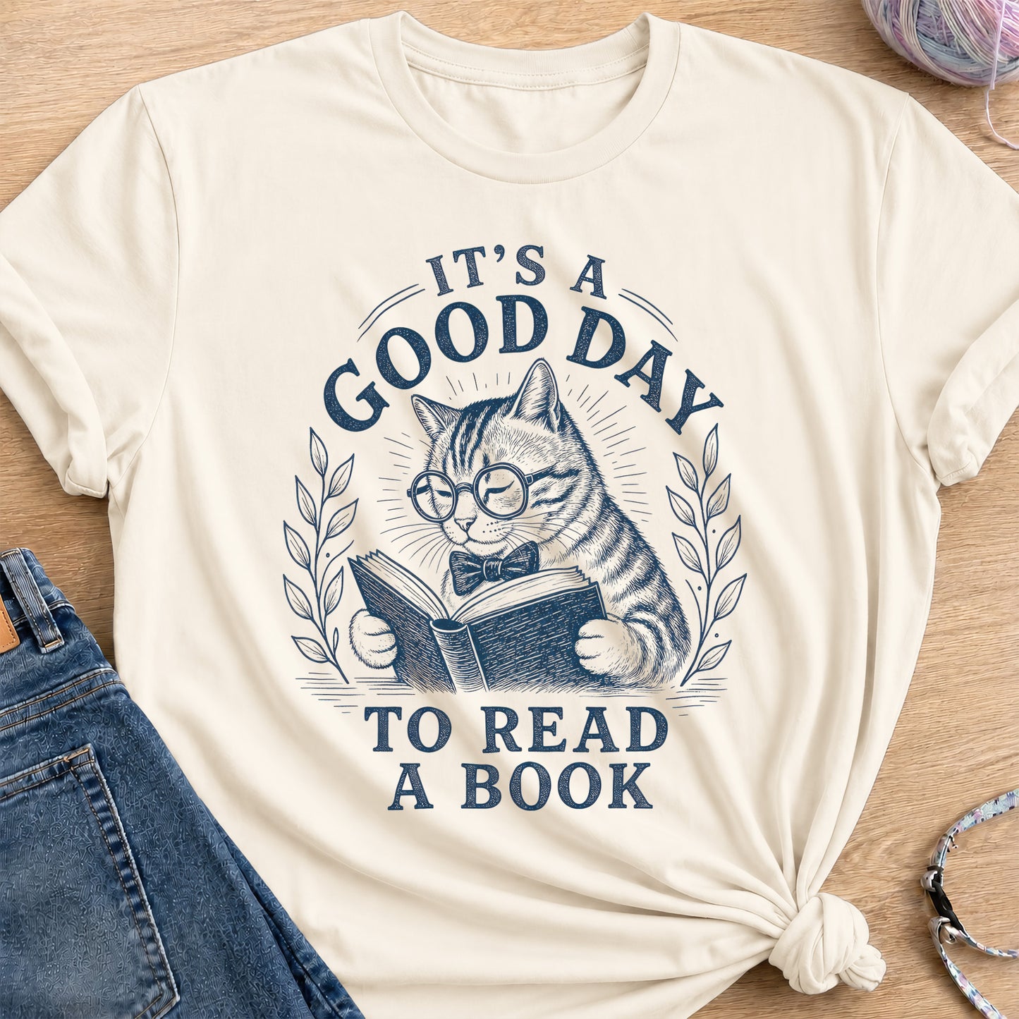 Good Day Reading T-Shirt — Natural