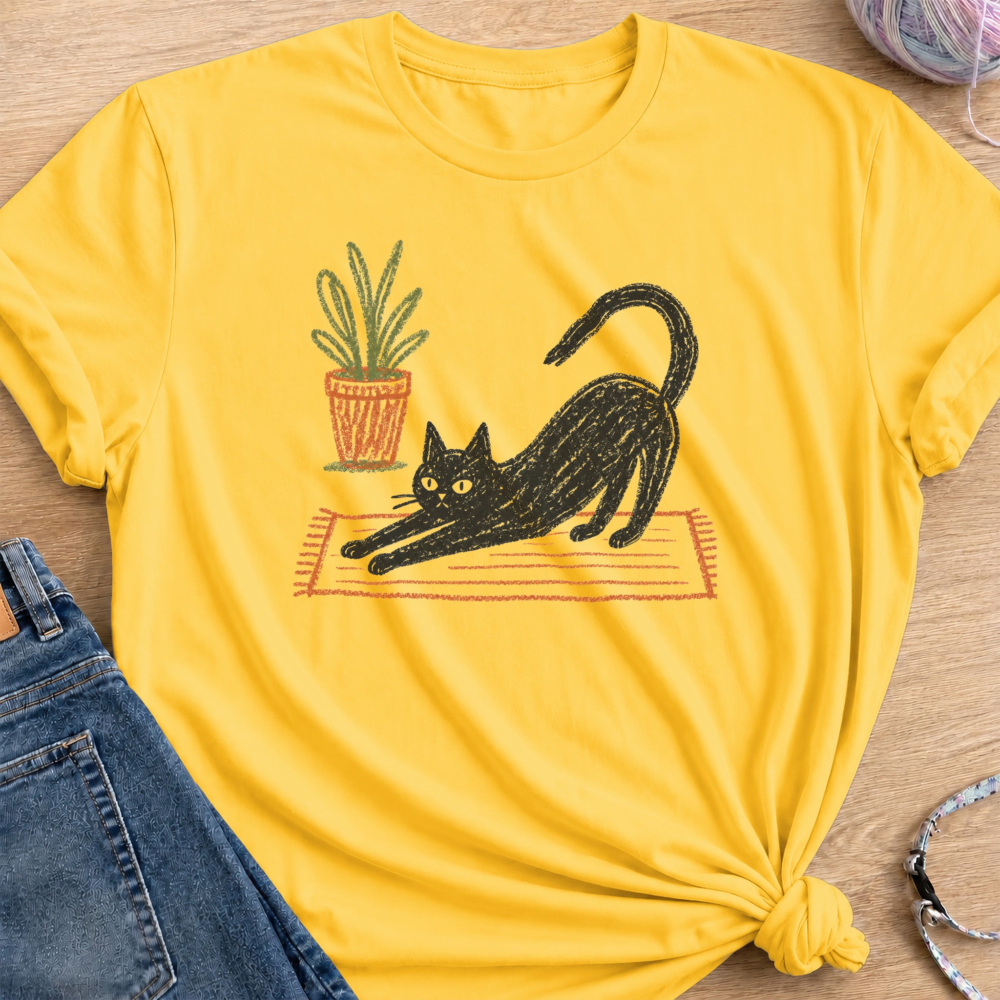 Stretching T-Shirt — Daisy
