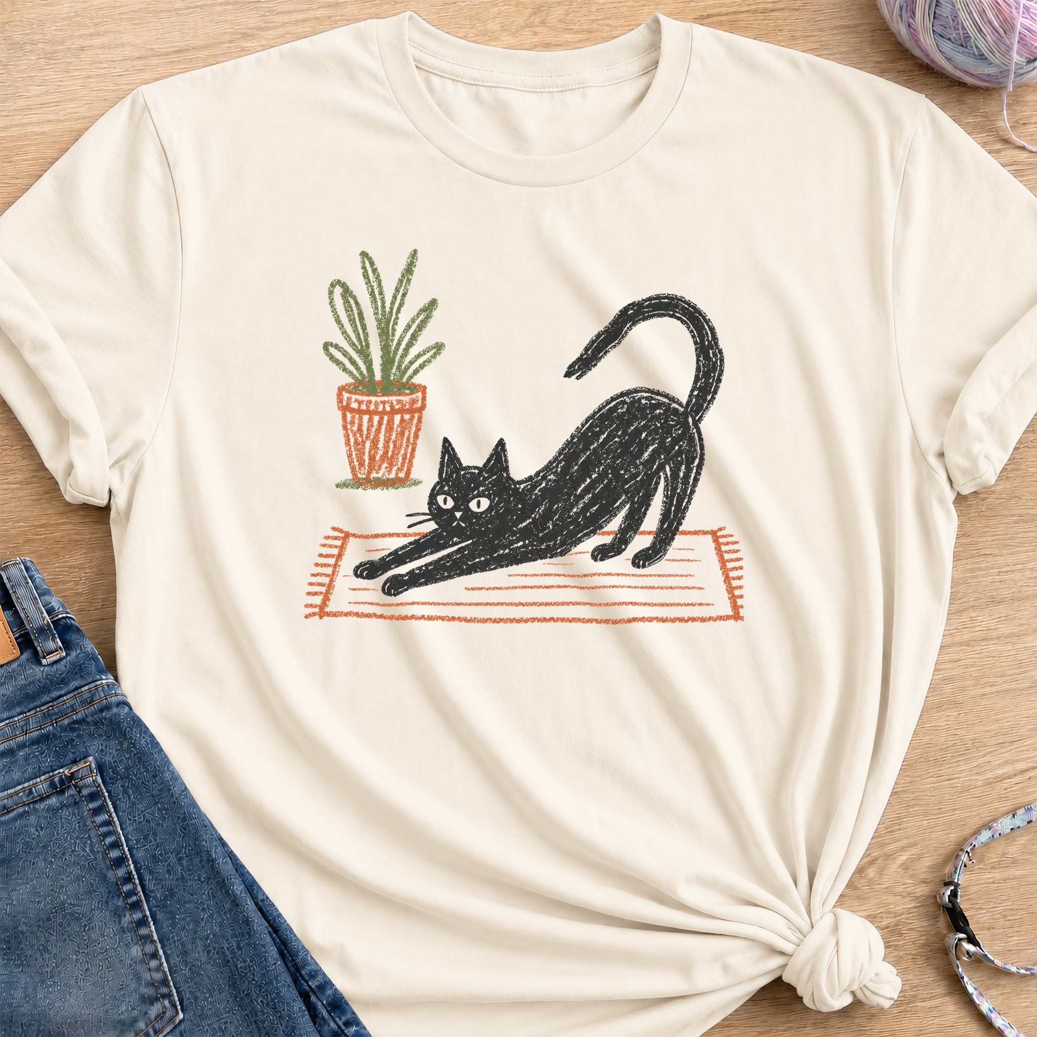 Stretching T-Shirt — Natural