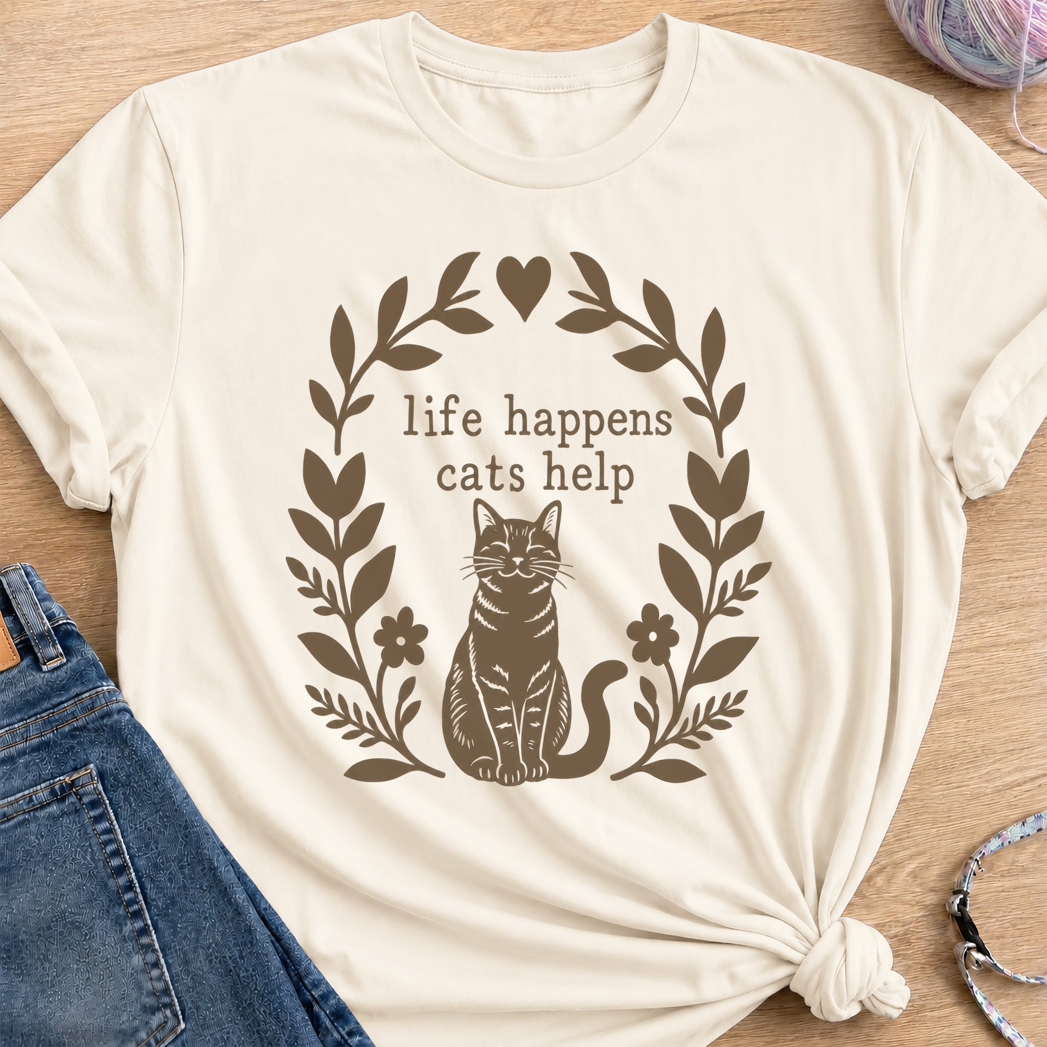 Gentle Help T-Shirt — Natural