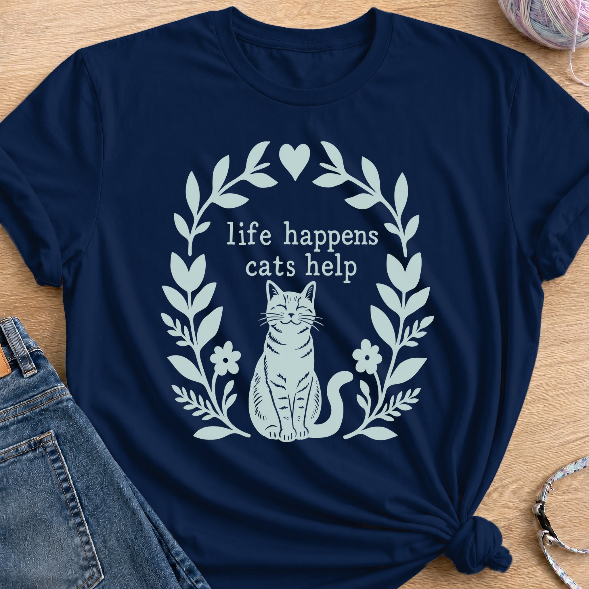 Gentle Help T-Shirt — Navy