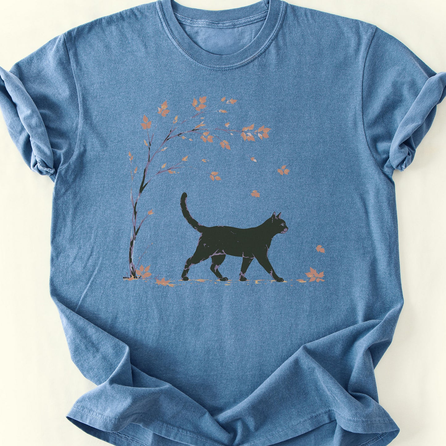Autumn Stroll T-Shirt — Blue Jean