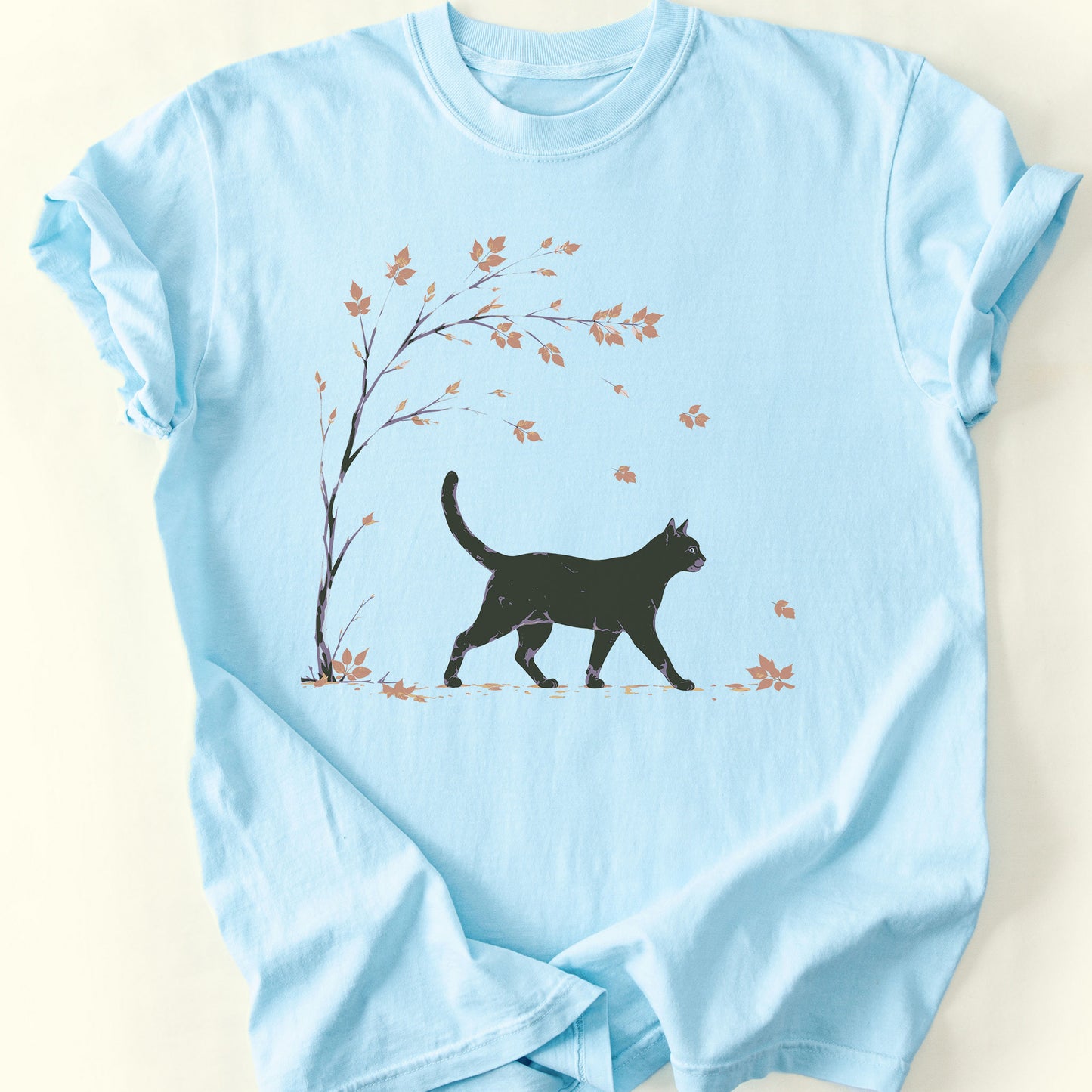 Autumn Stroll T-Shirt — Chambray