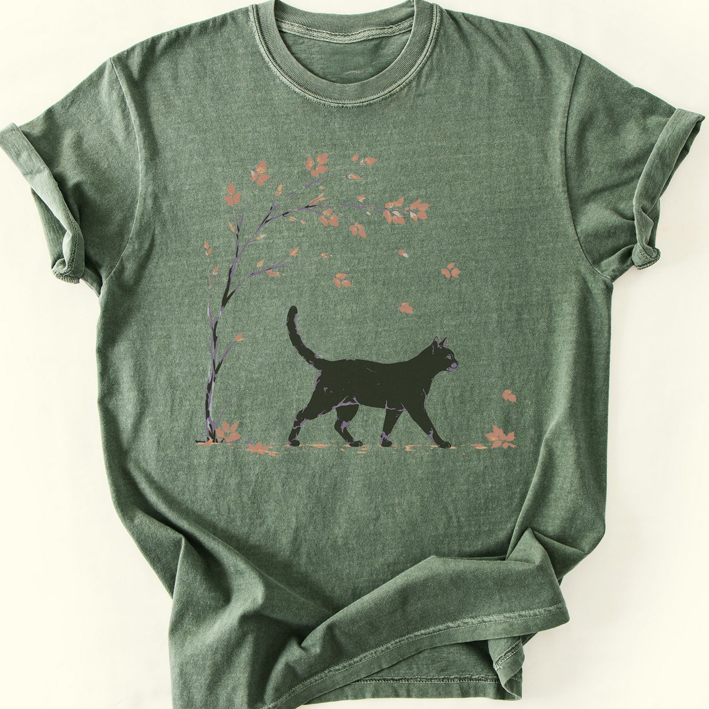 Autumn Stroll T-Shirt — Moss