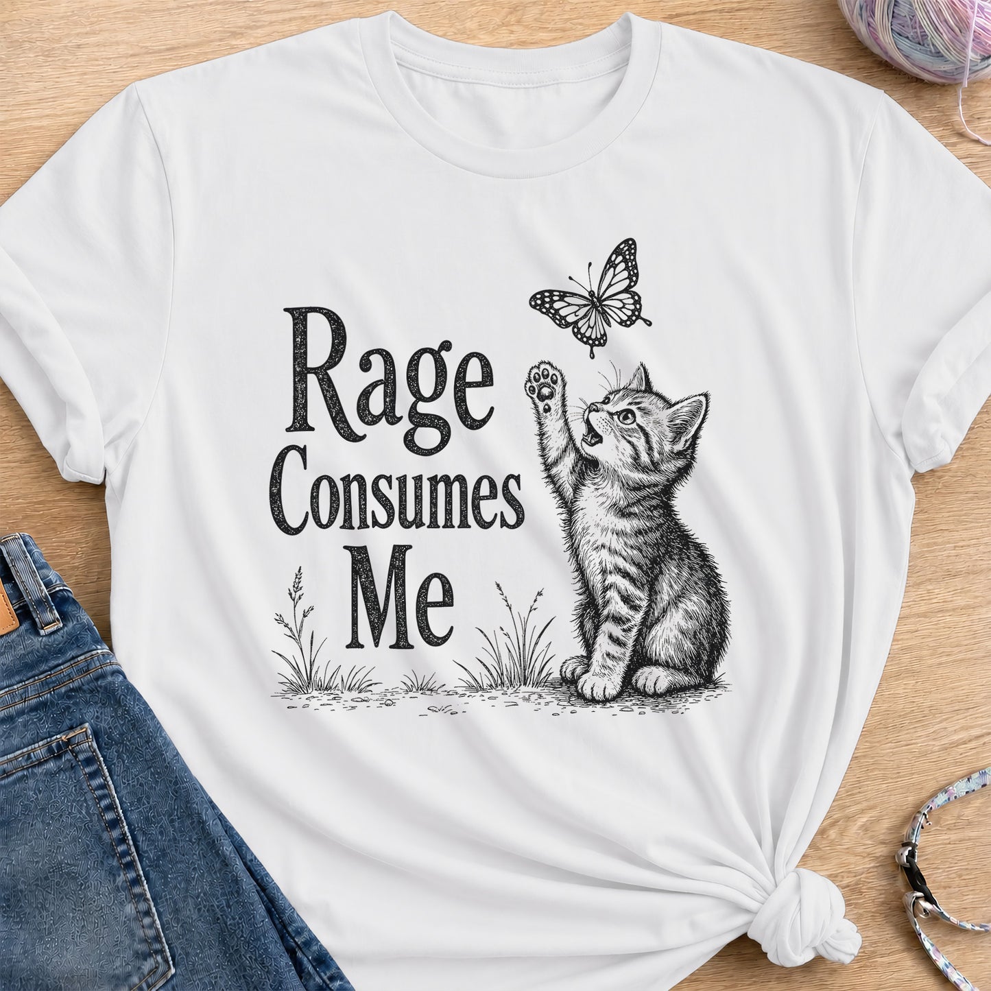 Rage Consumes Me T-Shirt — White