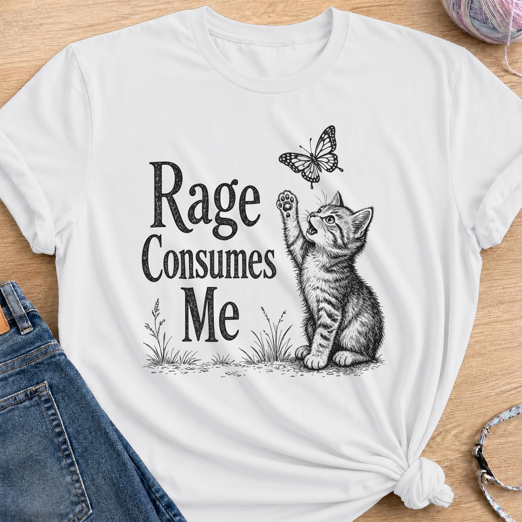 Rage Consumes Me T-Shirt — White