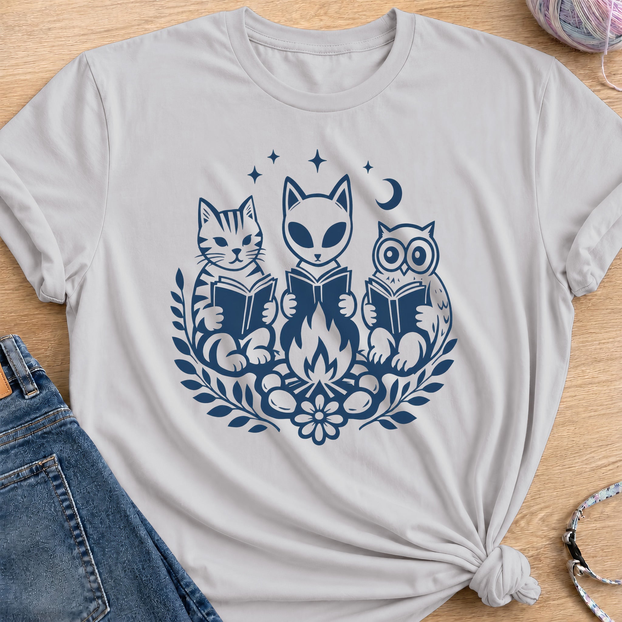 Book Club T-Shirt — Ice Grey