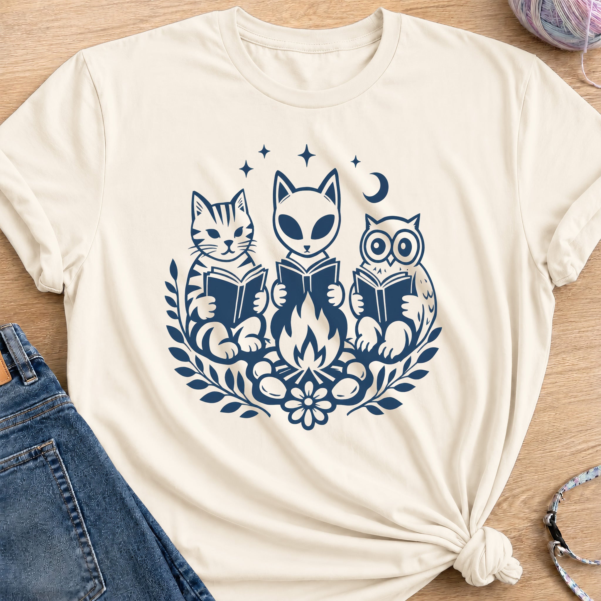 Book Club T-Shirt — Natural