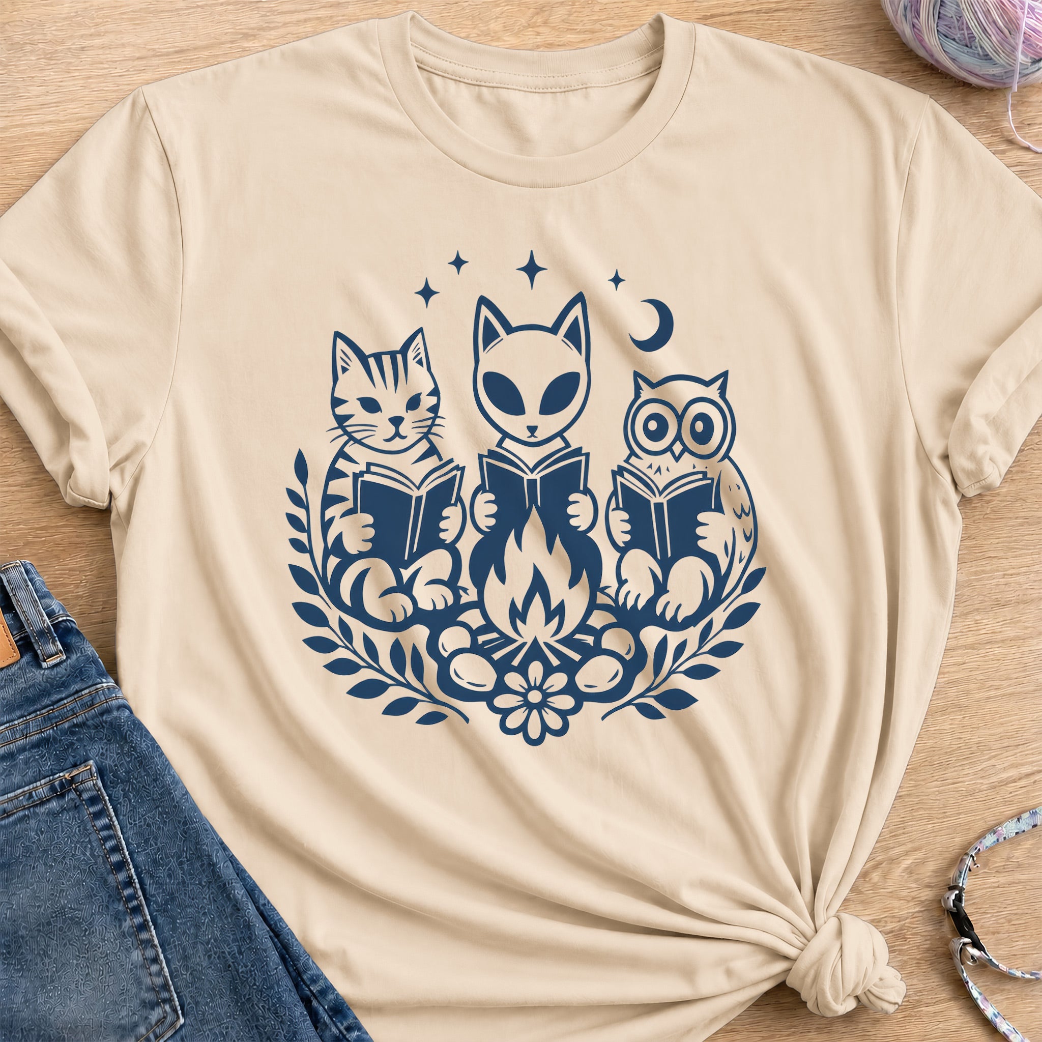 Book Club T-Shirt — Sand