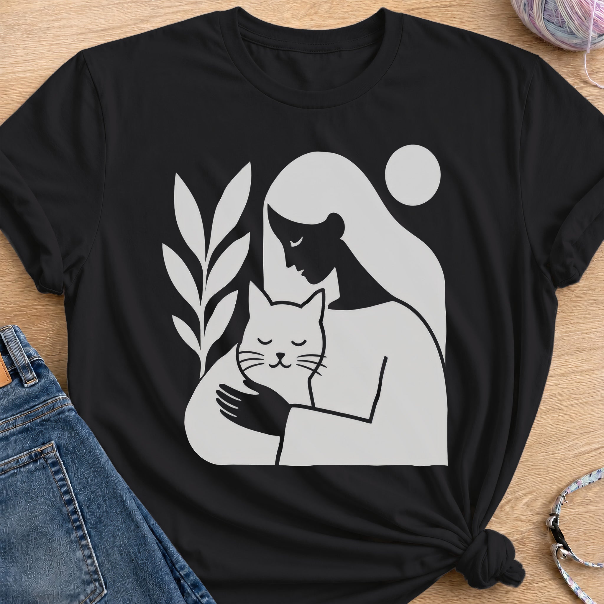 Cuddle and Peace T-Shirt — Black