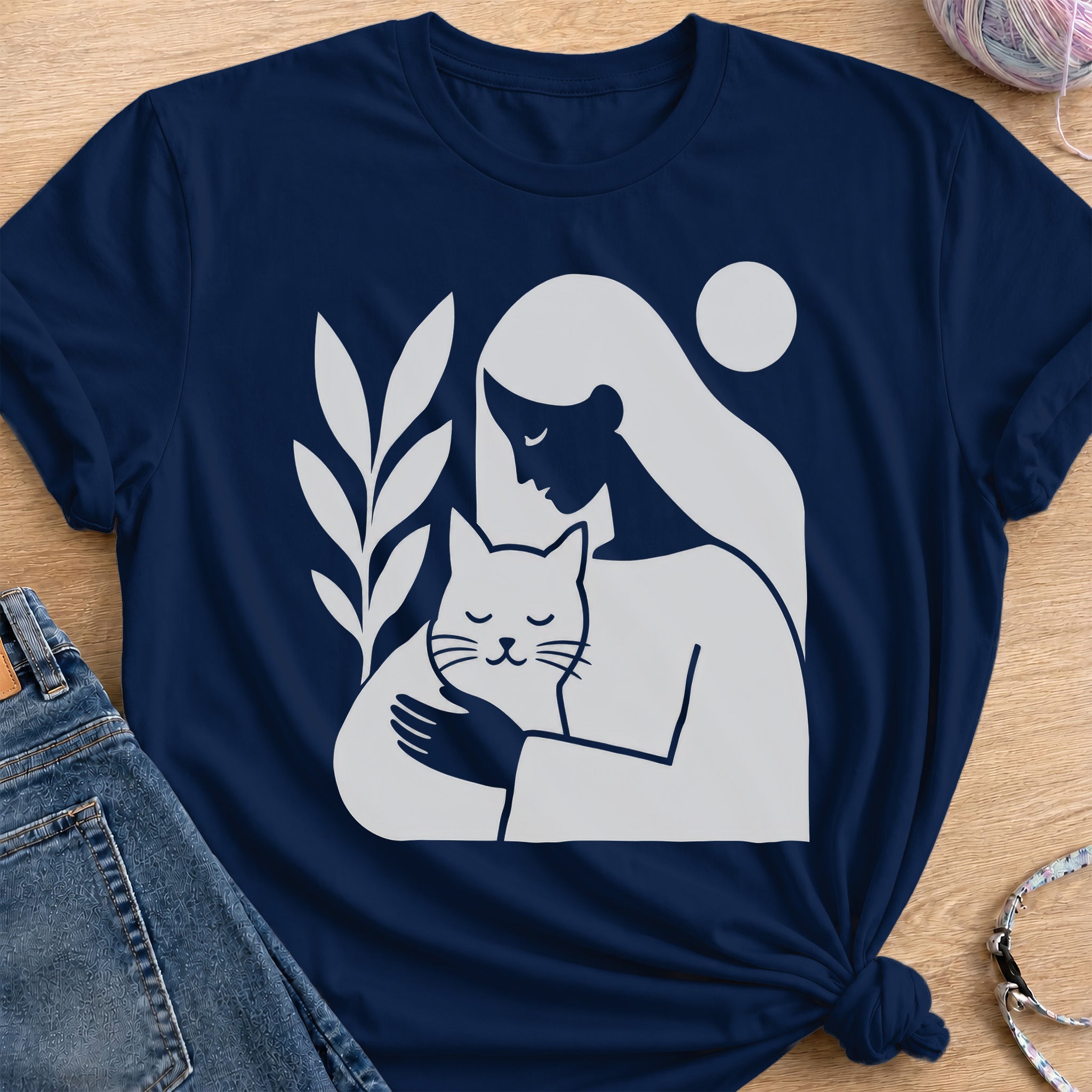 Cuddle and Peace T-Shirt — Navy