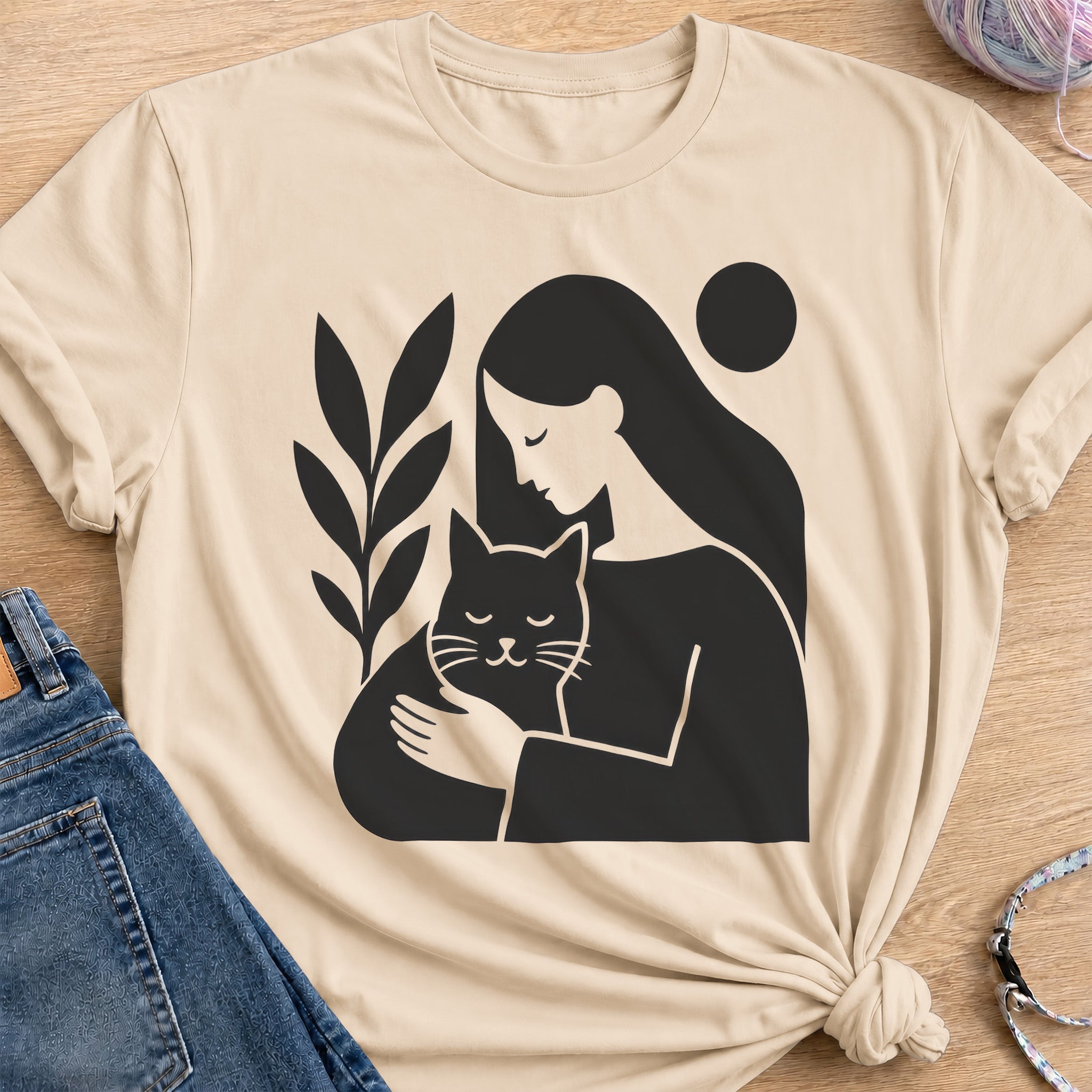 Cuddle and Peace T-Shirt — Sand