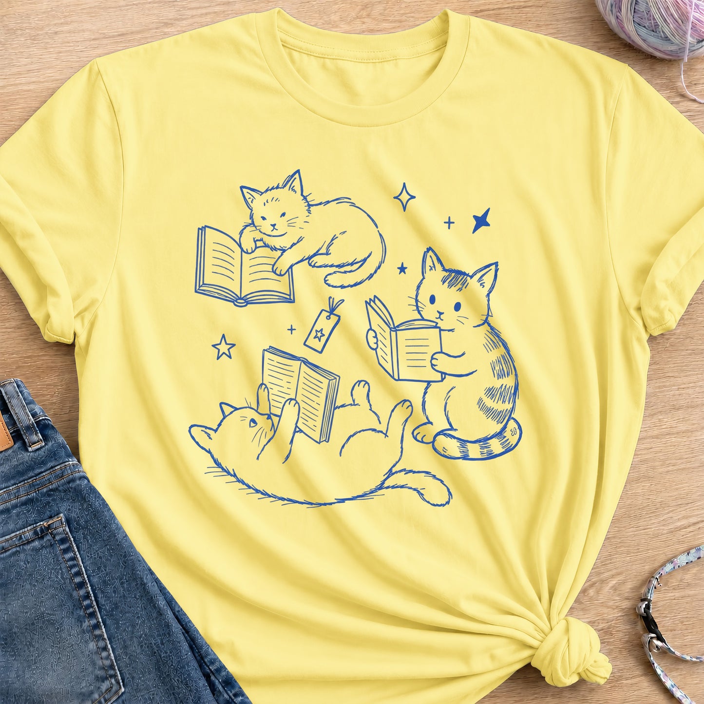 Reading T-Shirt — Cornsilk